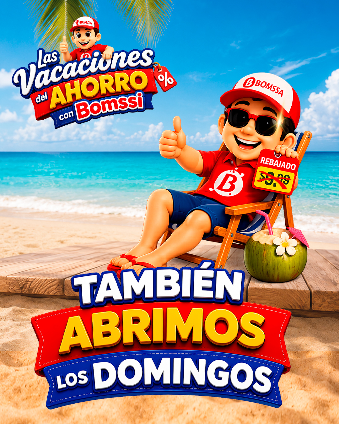 Bomssa Plaza Las Galas Facebook ad: ¡LA GRAN FIESTA DEL AHORRO LLEGÓ A BOMSSA…