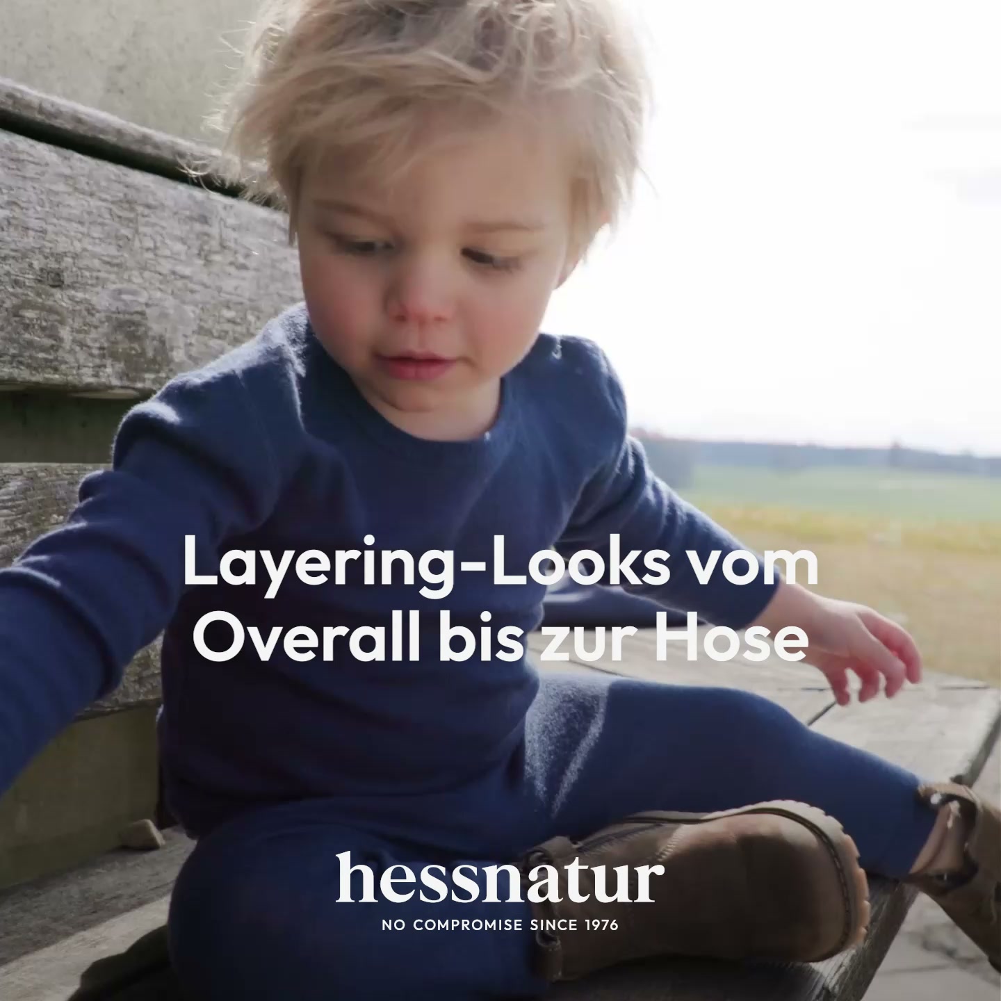 hessnatur Facebook ad: Neue Layering Looks für Kids