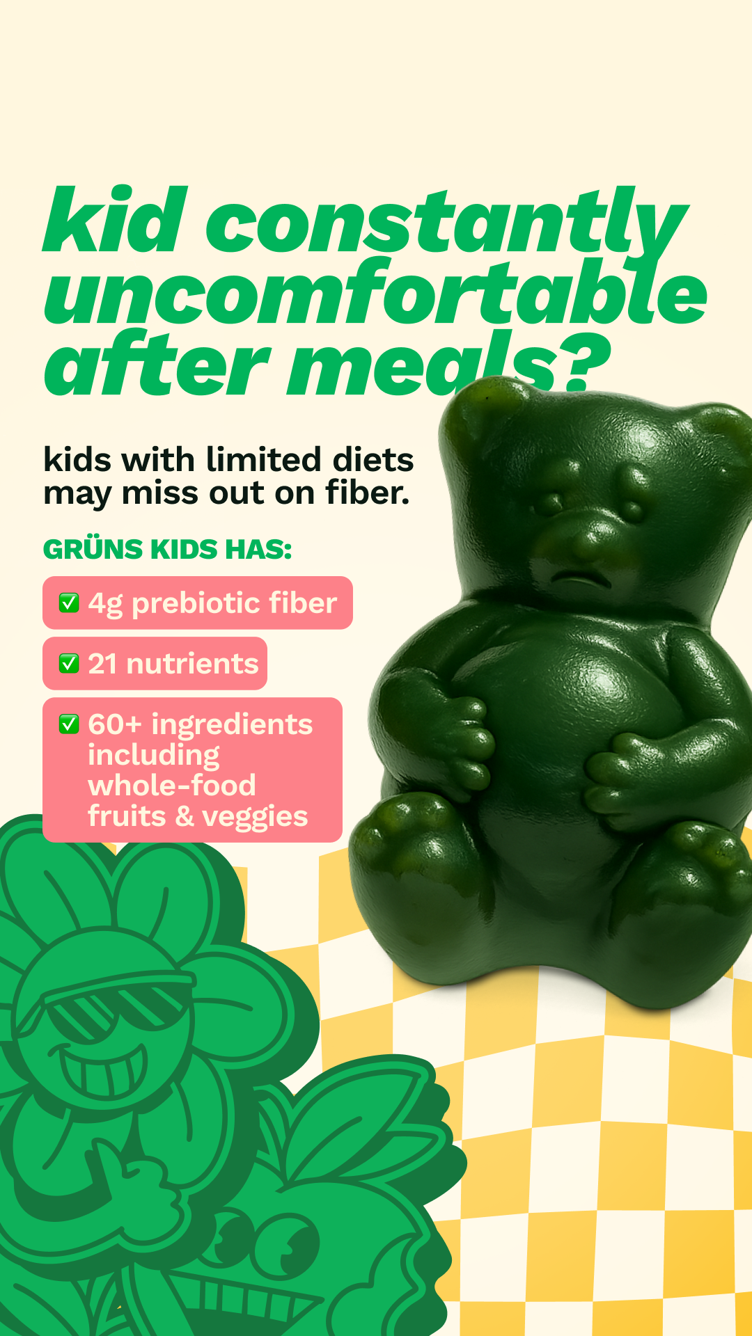 Grüns Kids Facebook ad