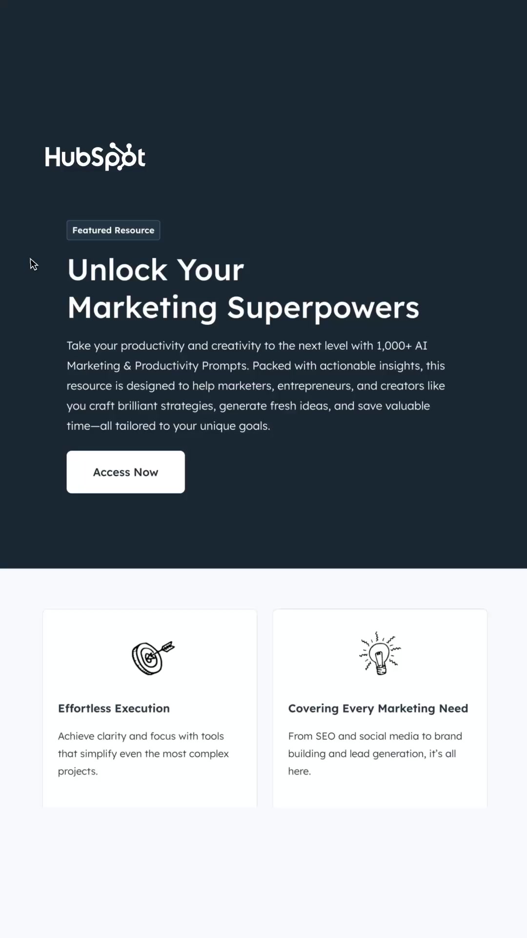 HubSpot Facebook ad: 1,000+ Free AI Prompts