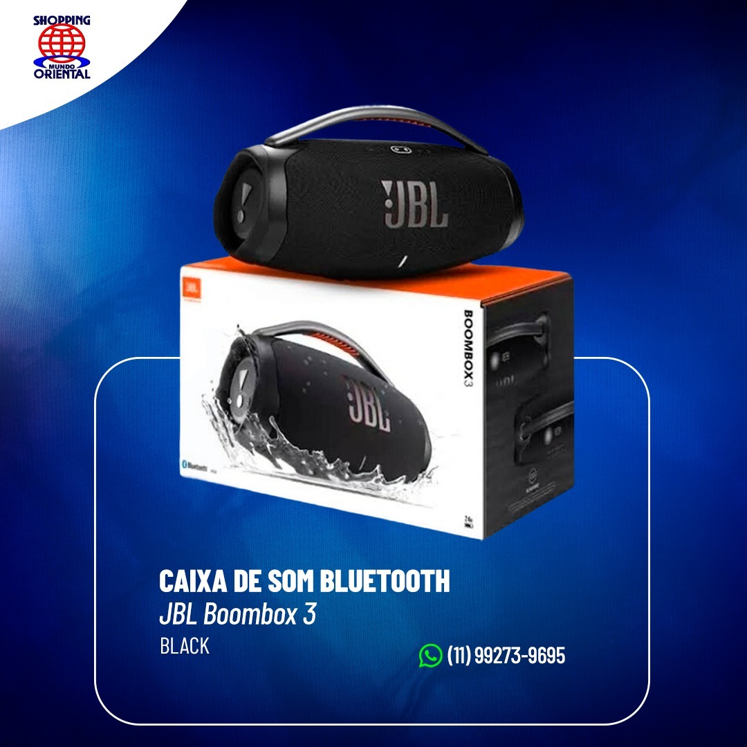 Shopping Mundo Oriental Facebook ad: Curta sua música com o potente JBL Original…