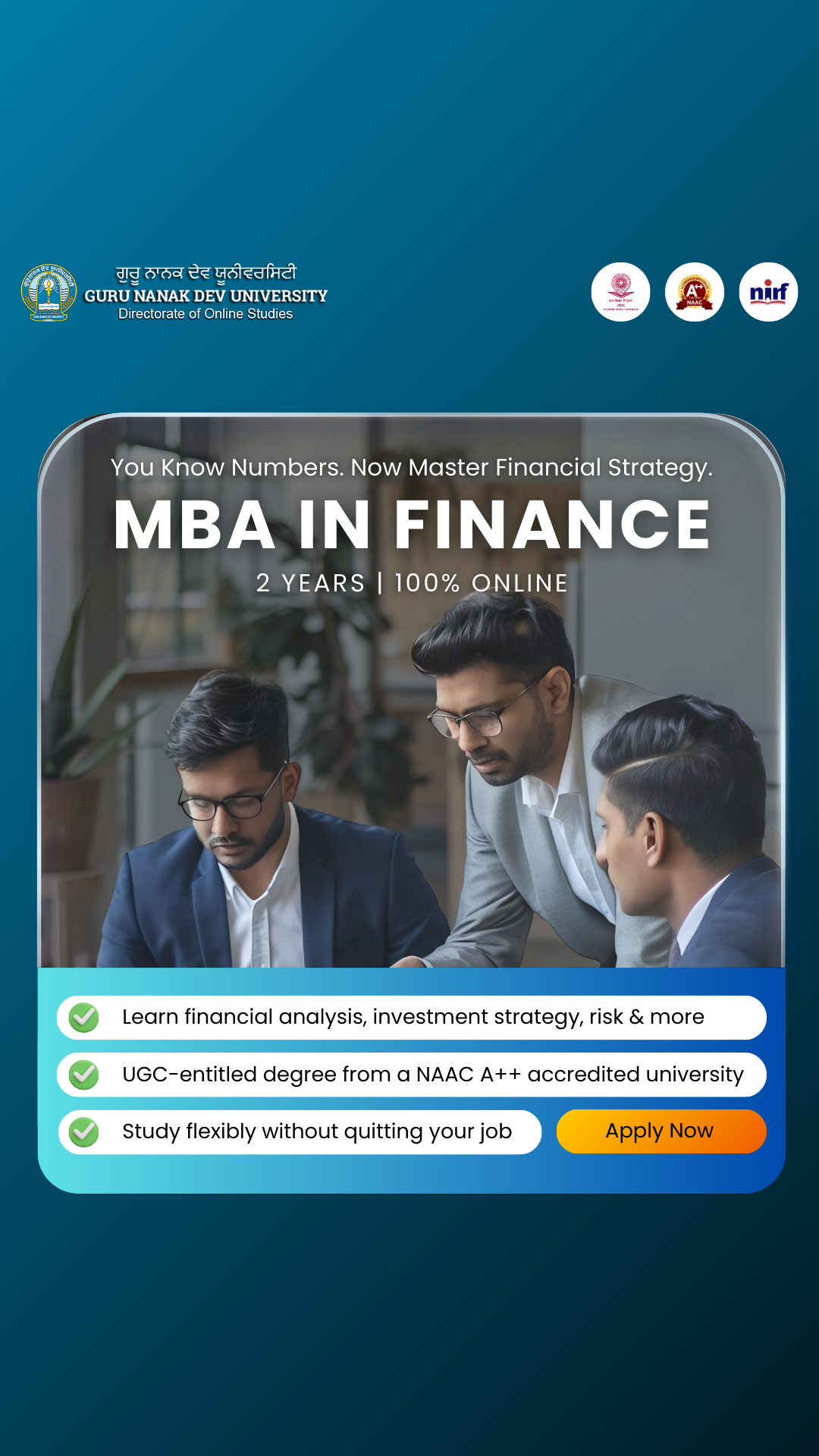 Guru Nanak Dev University - Online Degree Facebook ad from Mar 2, 2026