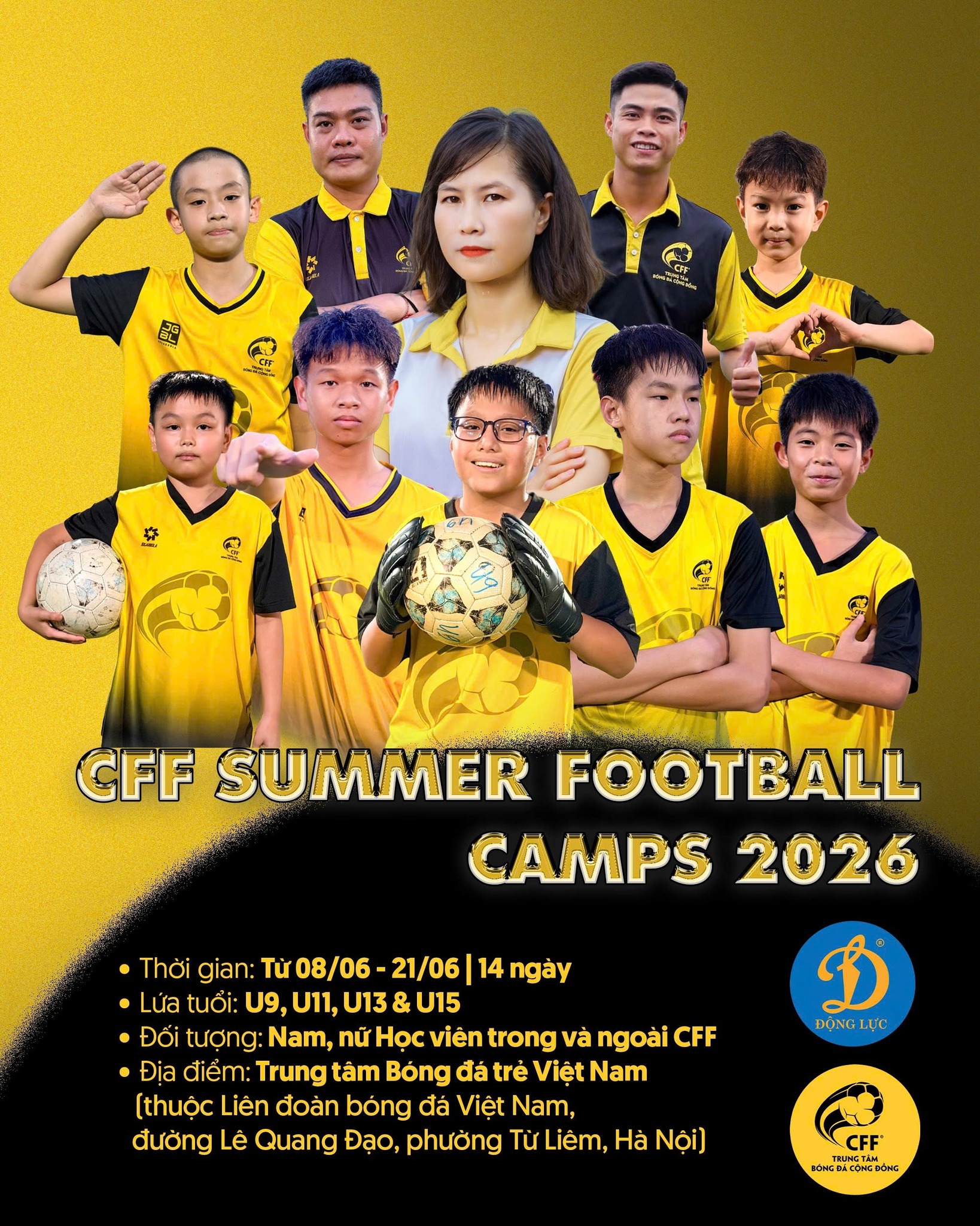 CFF - Trung tâm Bóng đá Cộng đồng Facebook ad: CFF SUMMER FOOTBALL CAMPS 2026 - MÙA HÈ…