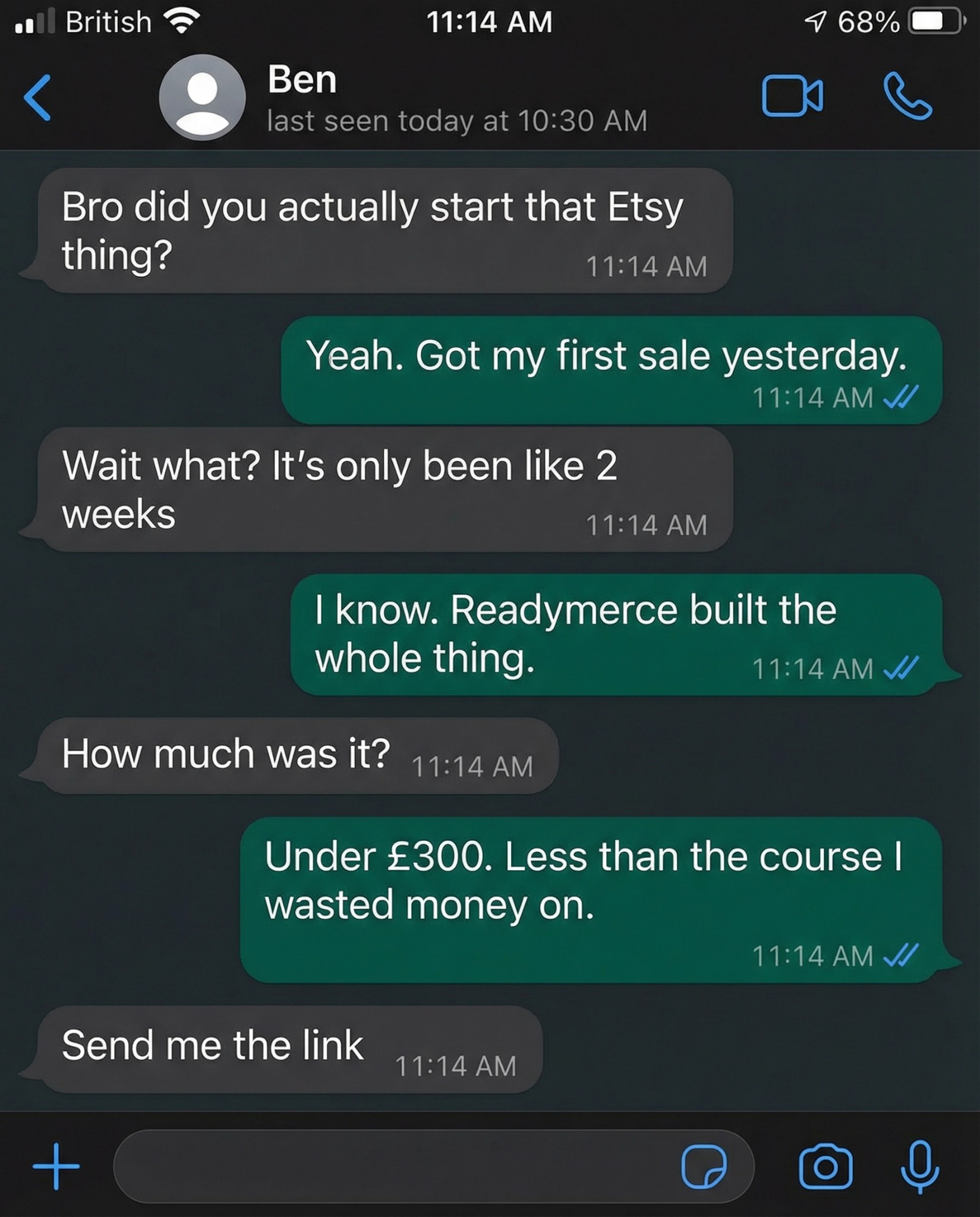 Readymerce Facebook ad: Own Your Store, Keep the Revenue