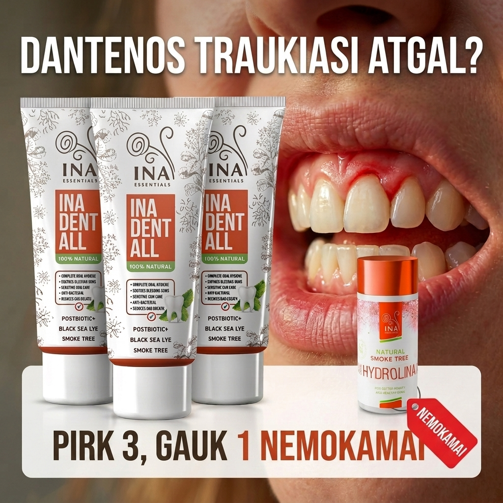 Šeimos Organinė Kosmetika - InaEssentials.lt Facebook ad: Pirk 3 Dent-All pastas, burnos skalavimo skystis dovanų