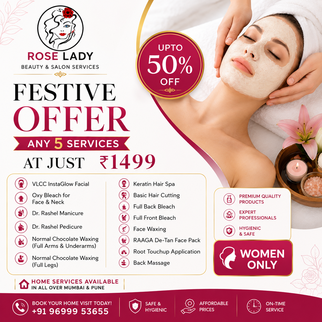 Rose Lady Home Salon Facebook ad