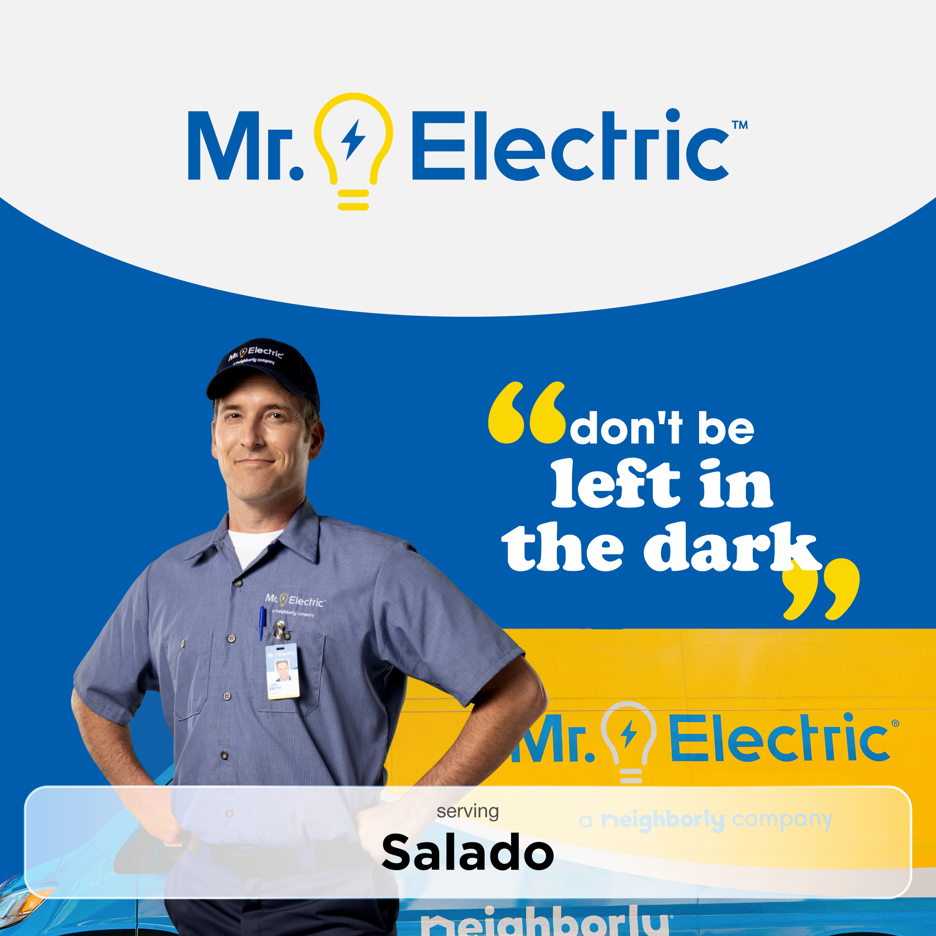 Mr. Electric of Temple Facebook ad: Mr. Electric Does It Right