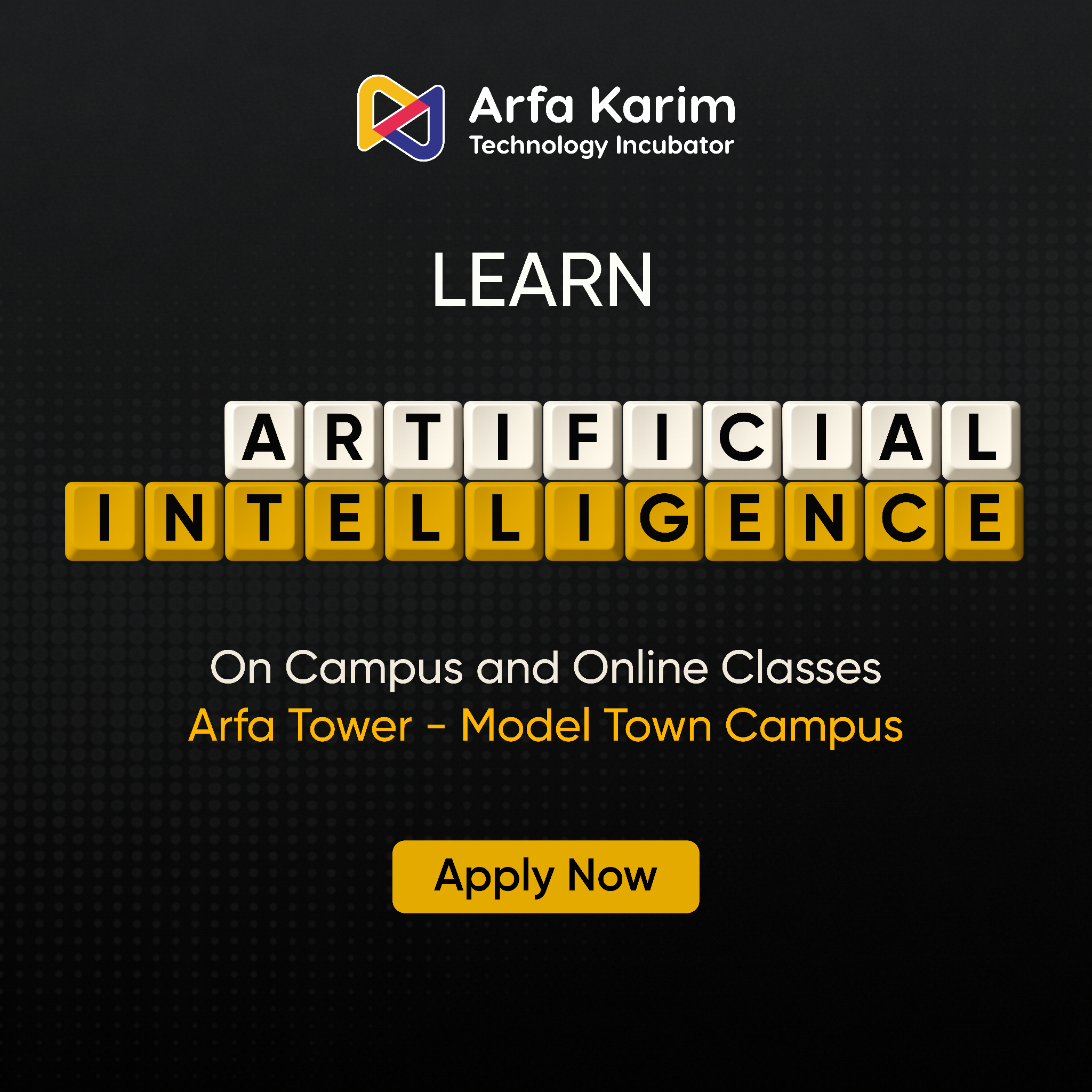 Arfa Karim Technology Incubator Facebook ad