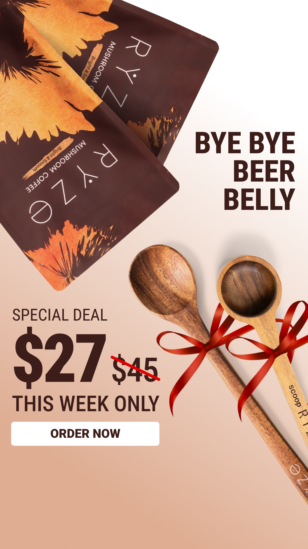 RYZE Superfoods Facebook ad