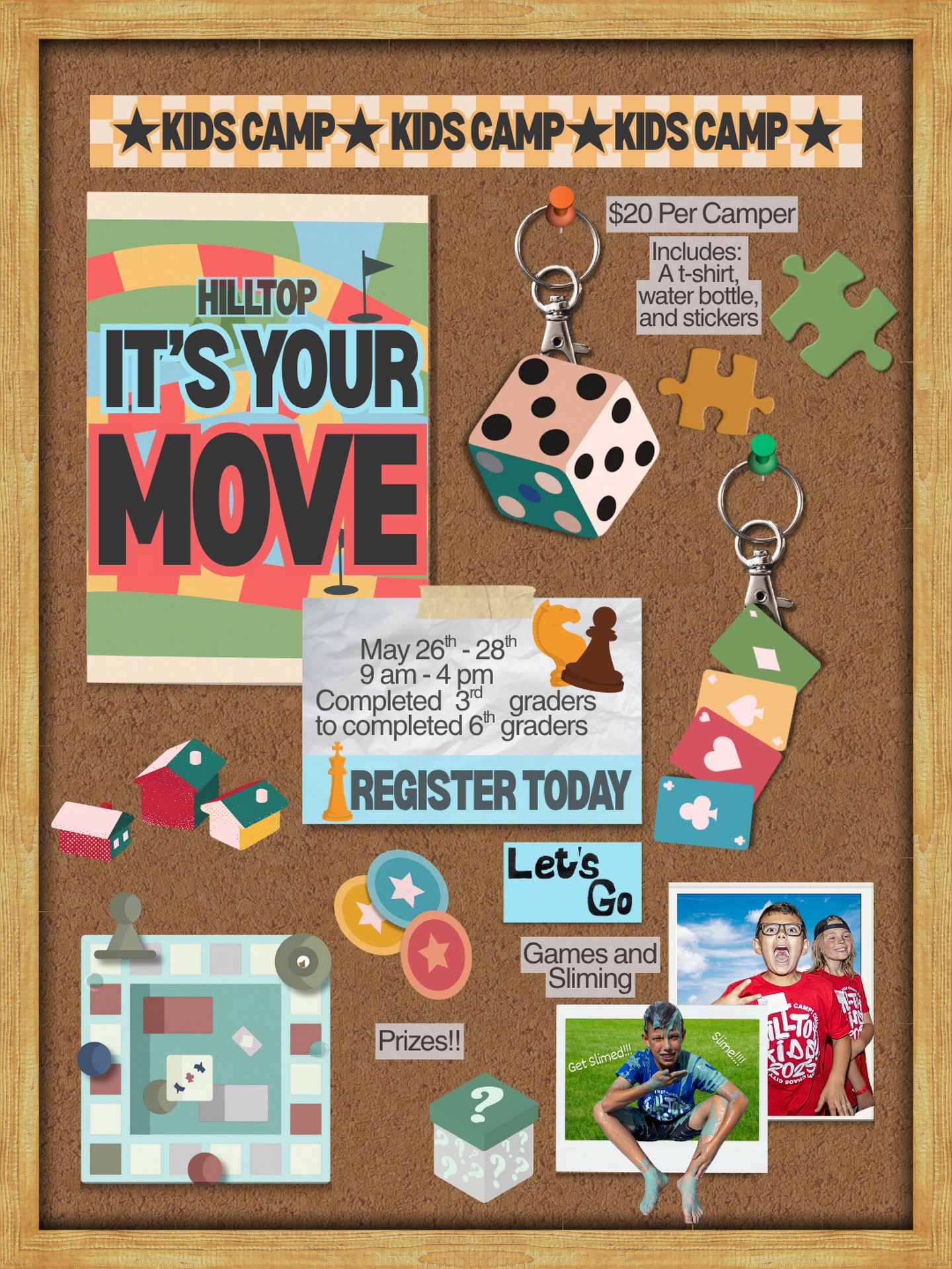 Hilltop Community Church Facebook ad: Get Ready for Hilltop Kids Camp 2026!