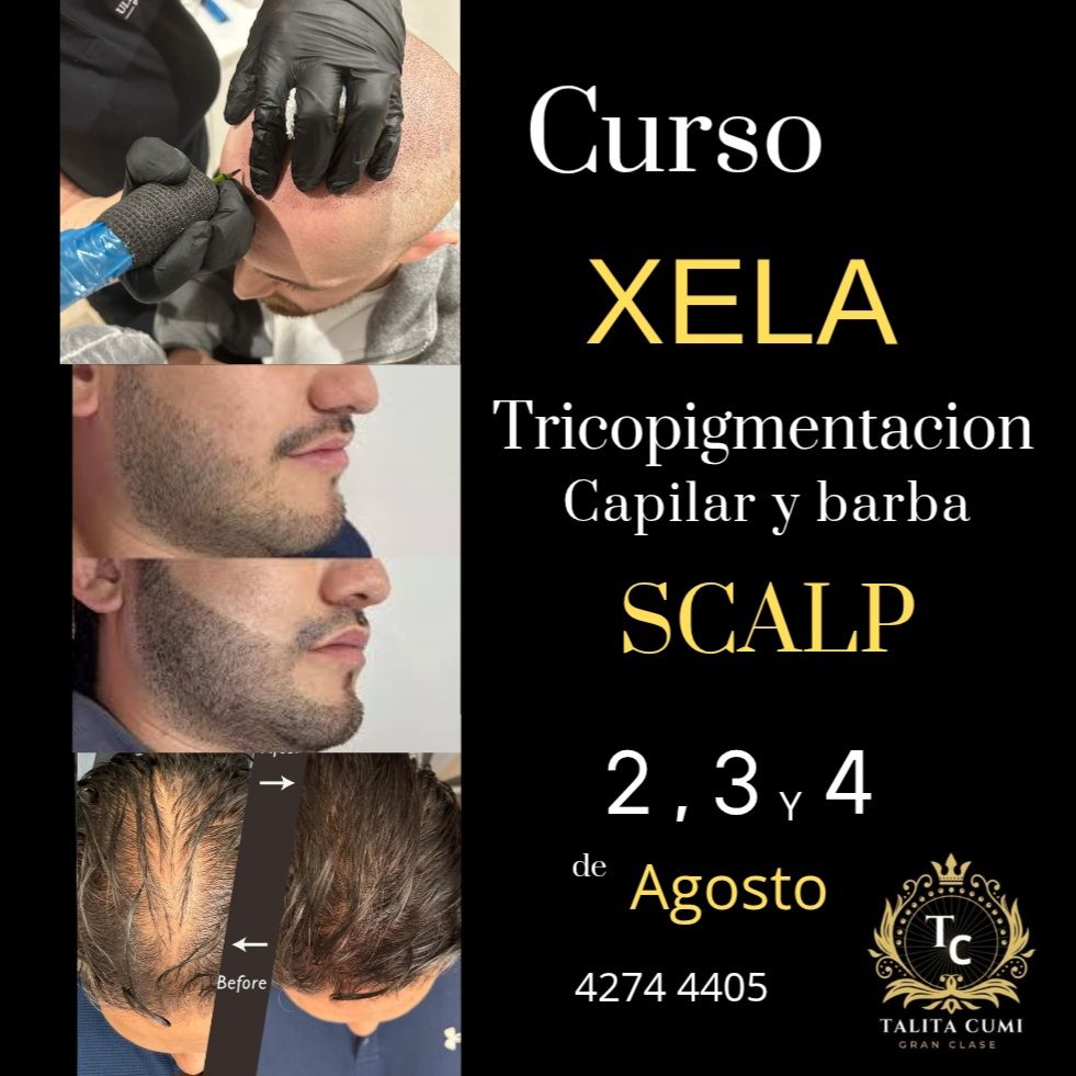 Gran clase talita cumi GT Facebook ad: Curso Tricopigmentación Capilar