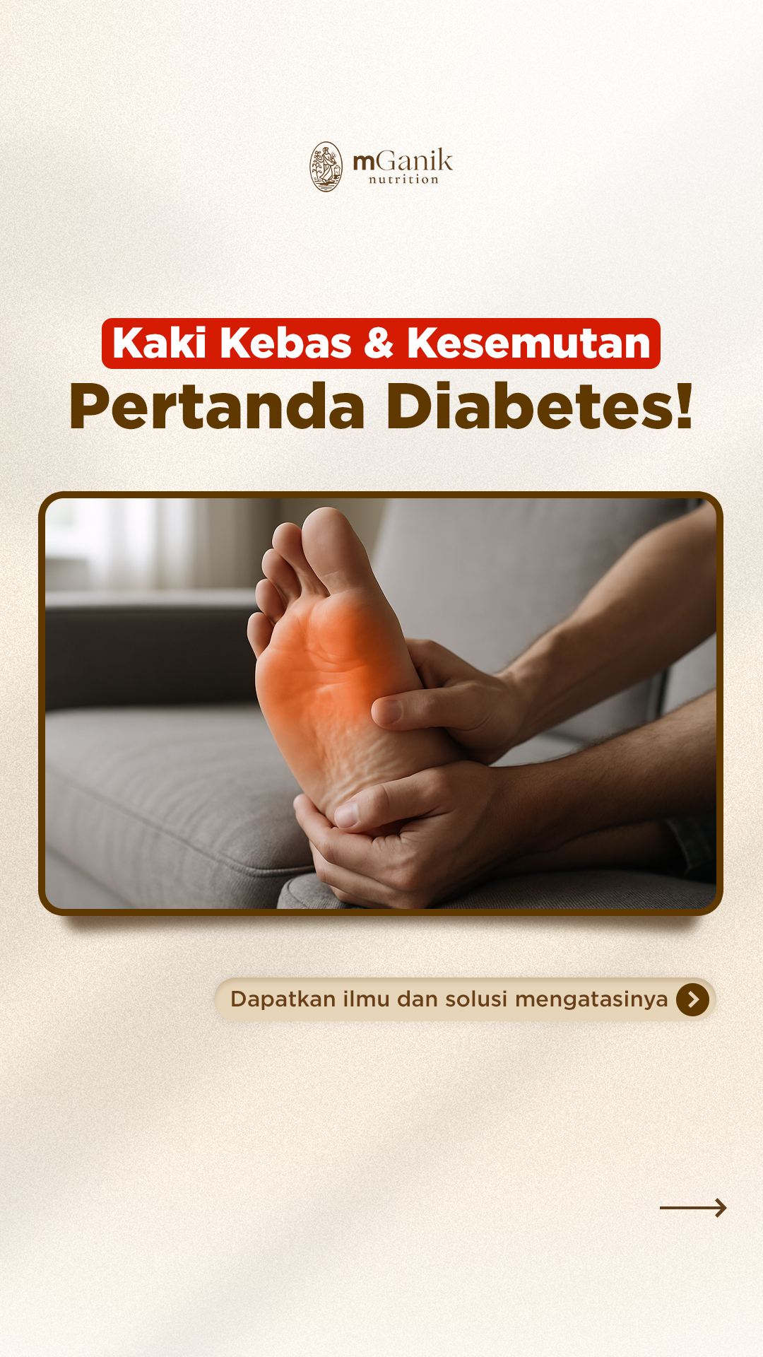mGanik Superfood Expert Diabetes Facebook ad