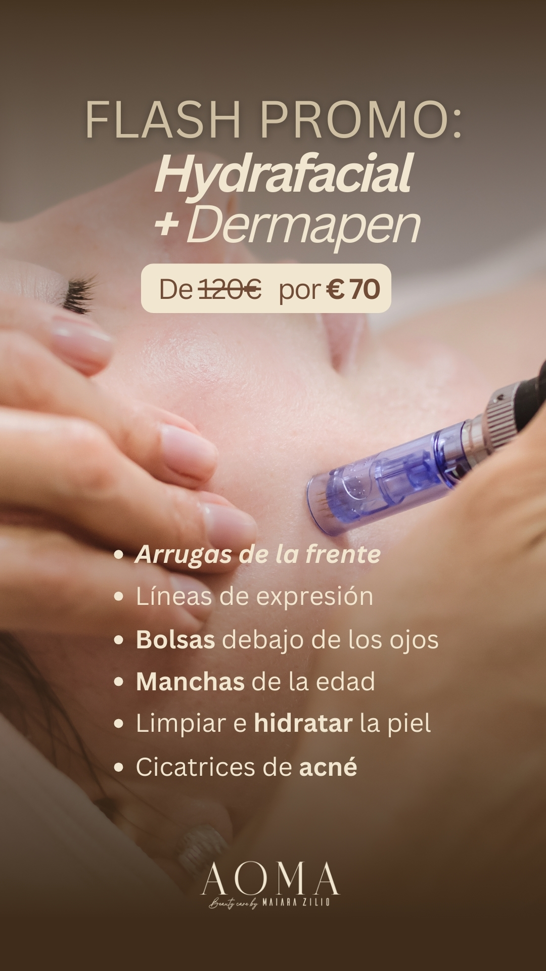 AOMA Beauty care . Maiara Zilio Facebook ad