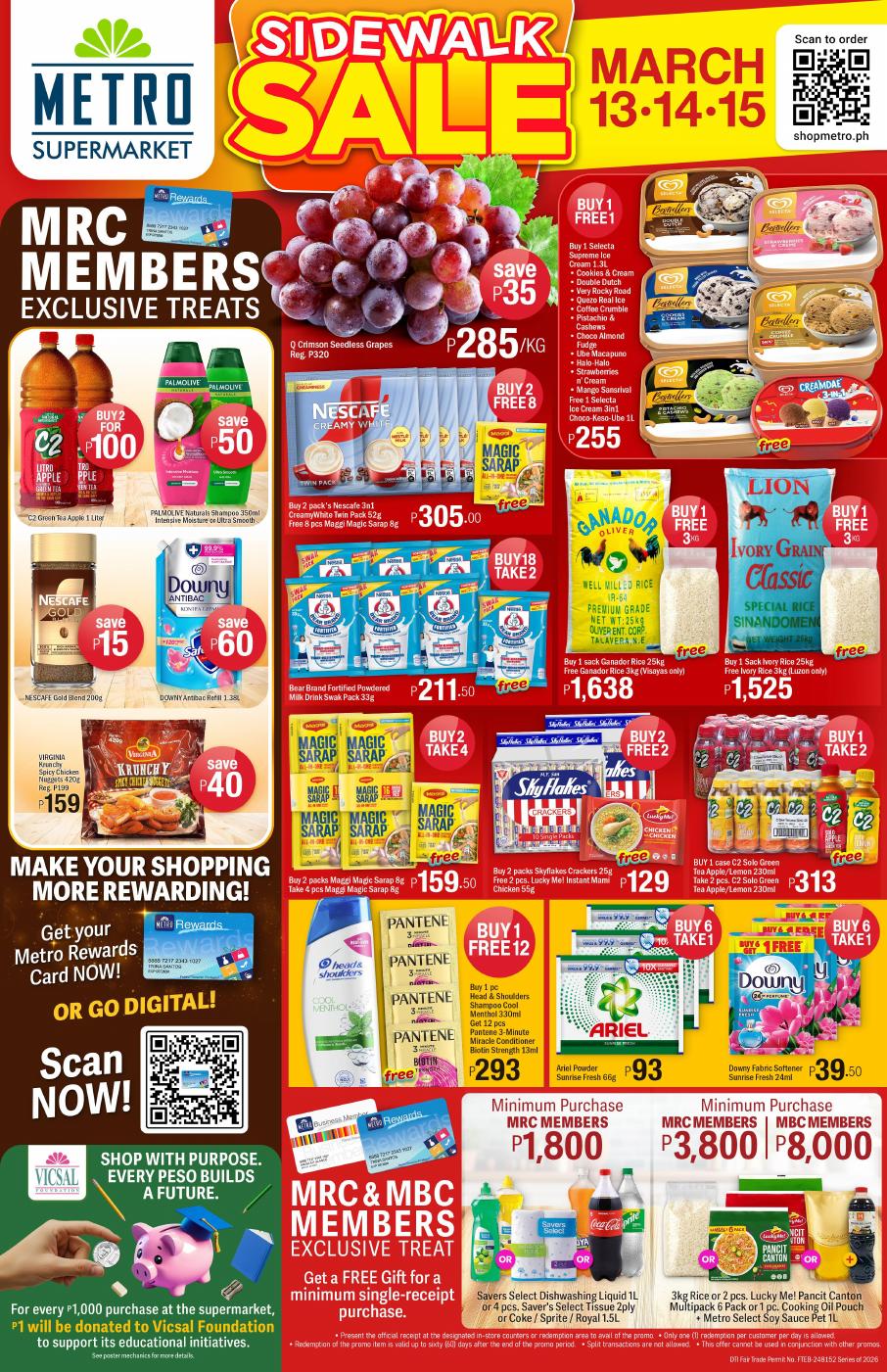 The Metro Stores Facebook ad: Supermarket Sidewalk Sale | PDF to Flipbook