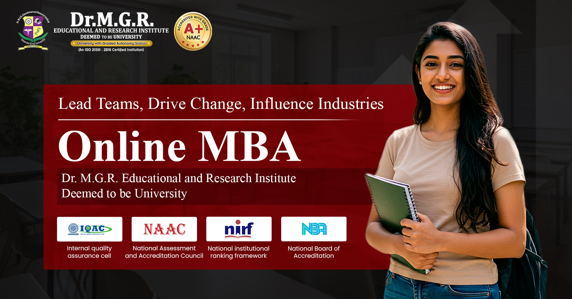 Dr. MGR University Online Programs Facebook ad