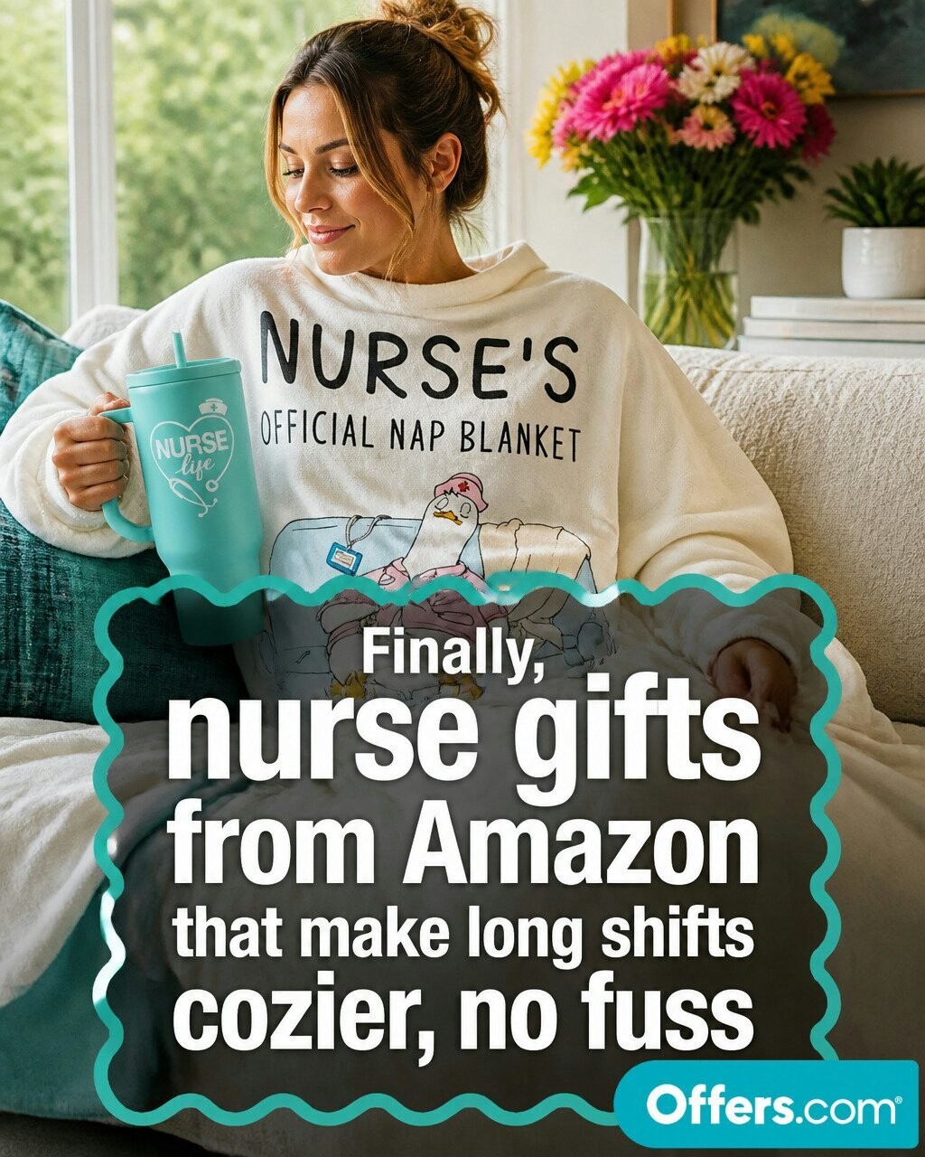 Offers.com Lifestyle Facebook ad: Simple comforts that ease exhausting workdays