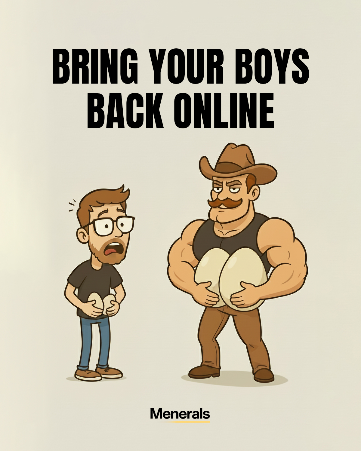 Menerals Facebook ad