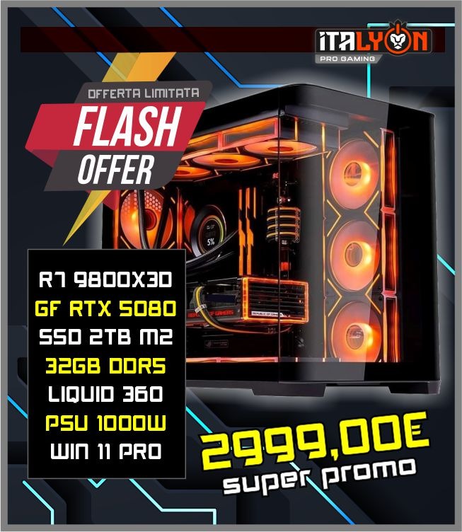 Italyon Pro Gaming Facebook ad: SUPER PROMO 2999€