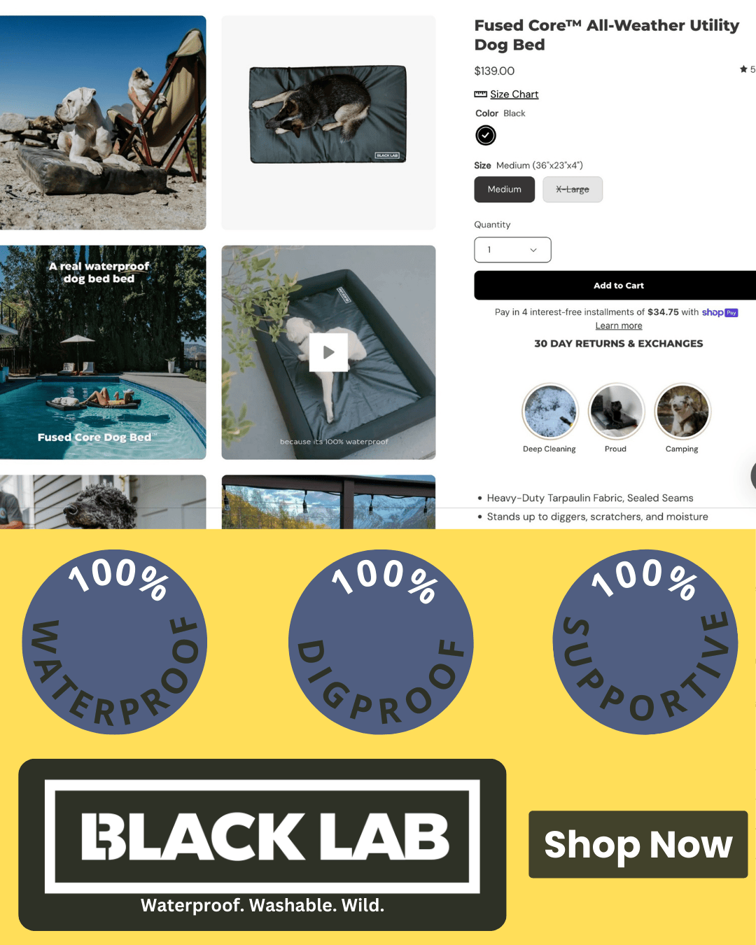 Black Lab Brands Facebook ad