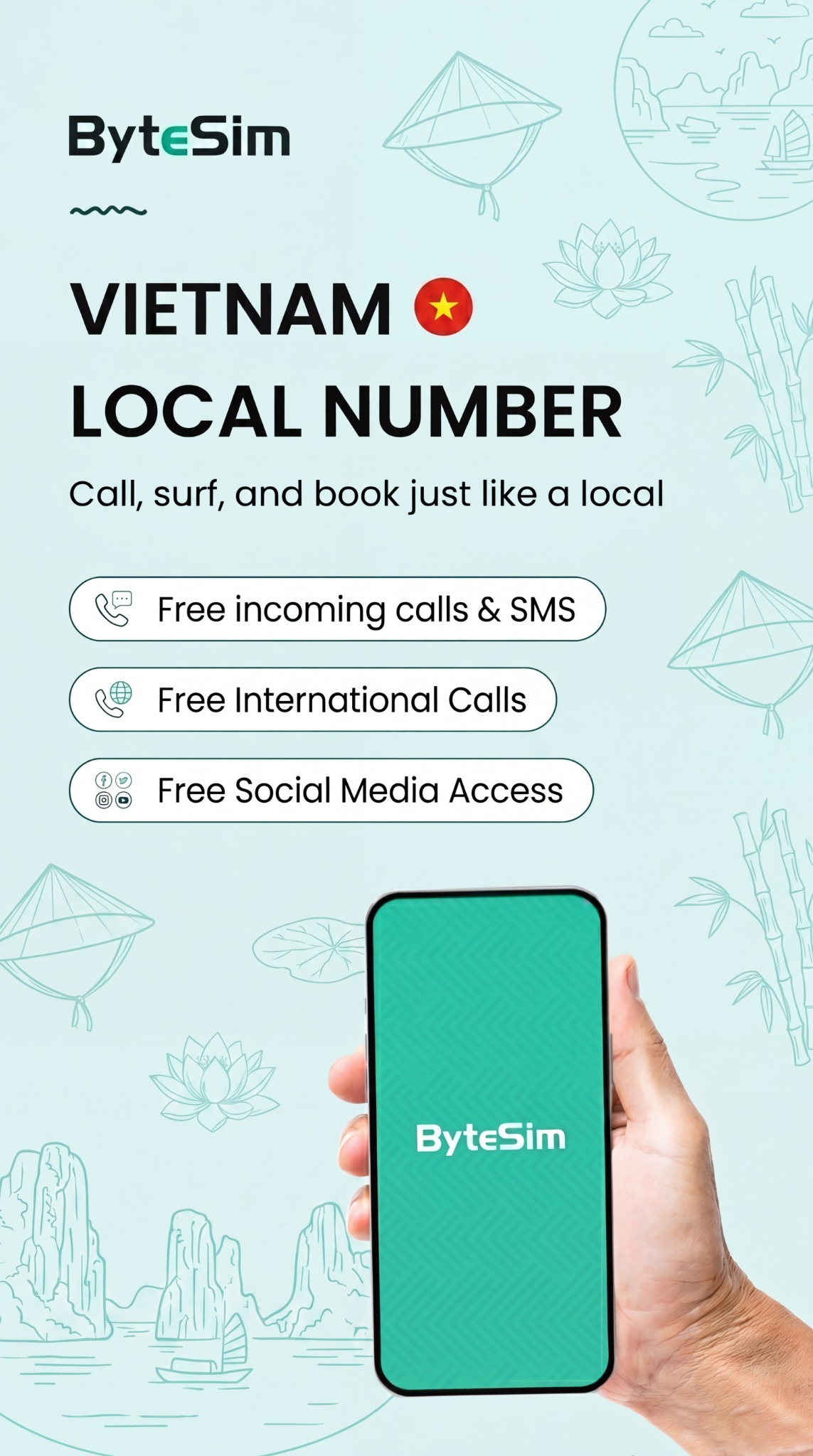 ByteSim Facebook ad
