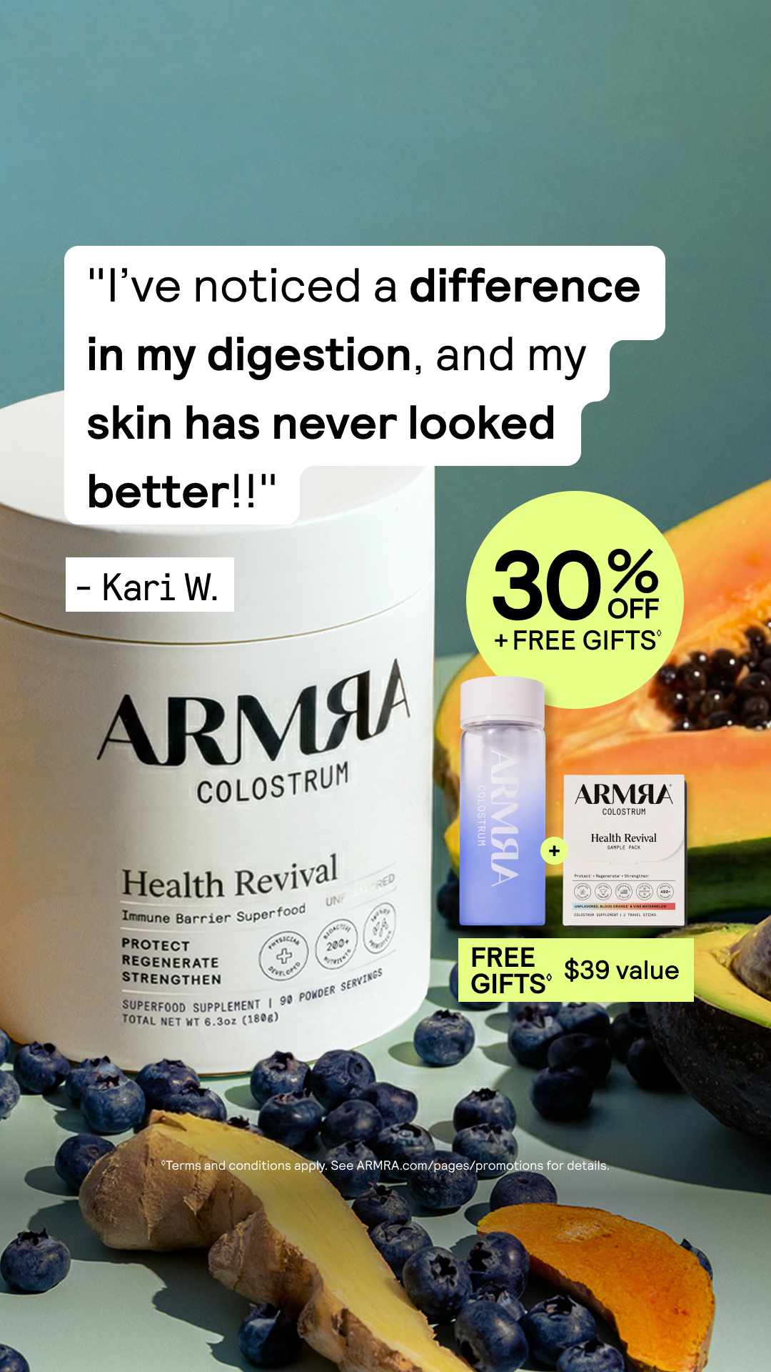 ARMRA Facebook ad