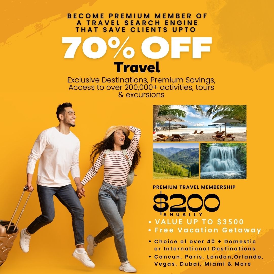 Crazy & Fearless Luxury Lifestyle Brand Facebook ad: Travel Membership site that saves up to 70% off
