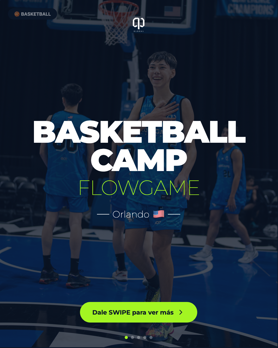 Playpro Global Facebook ad: Viví el Flow Game Basketball