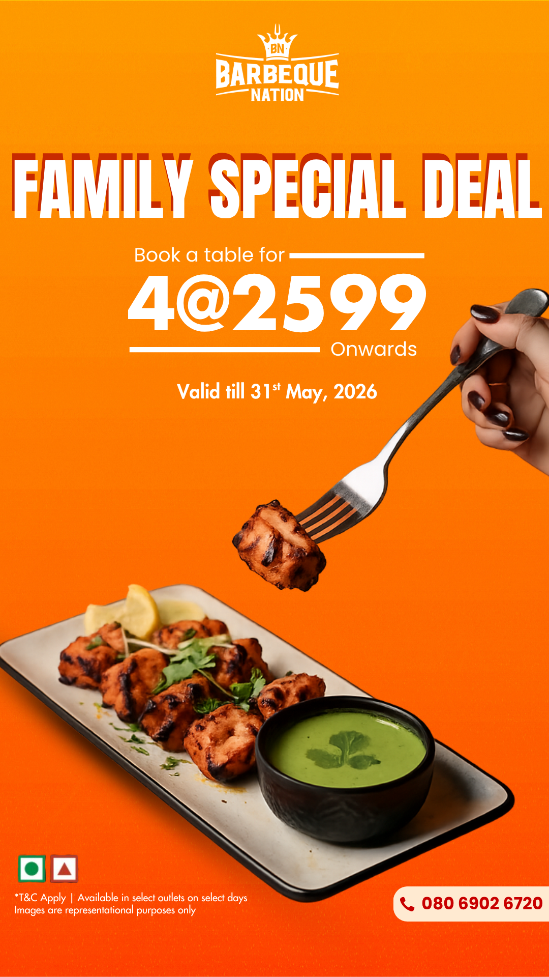 Barbeque Nation Facebook ad