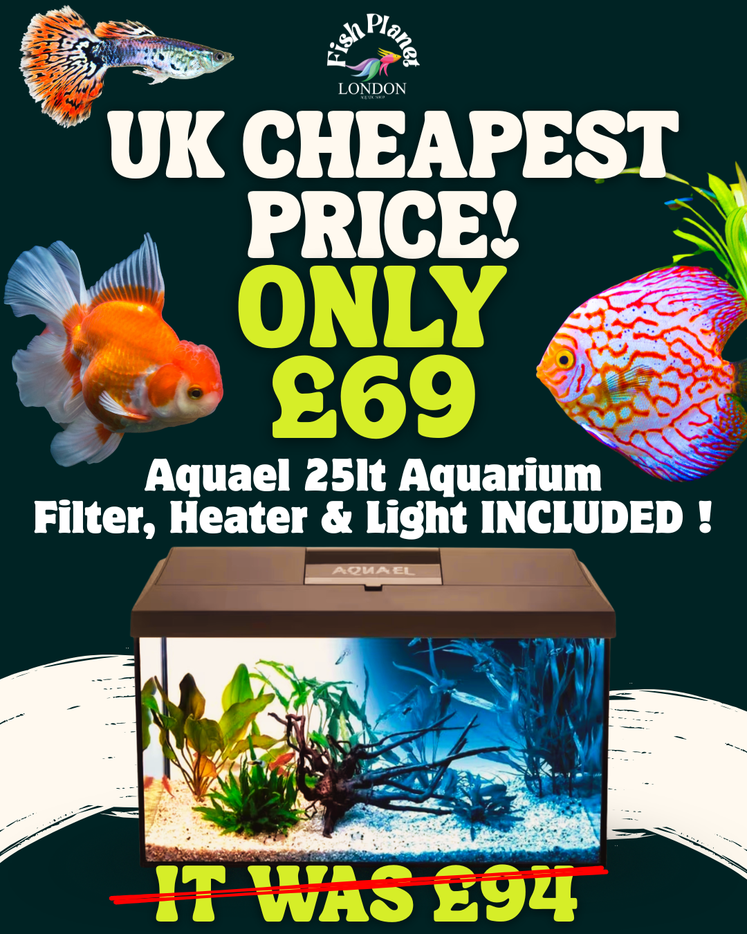 Fish Planet London Facebook ad