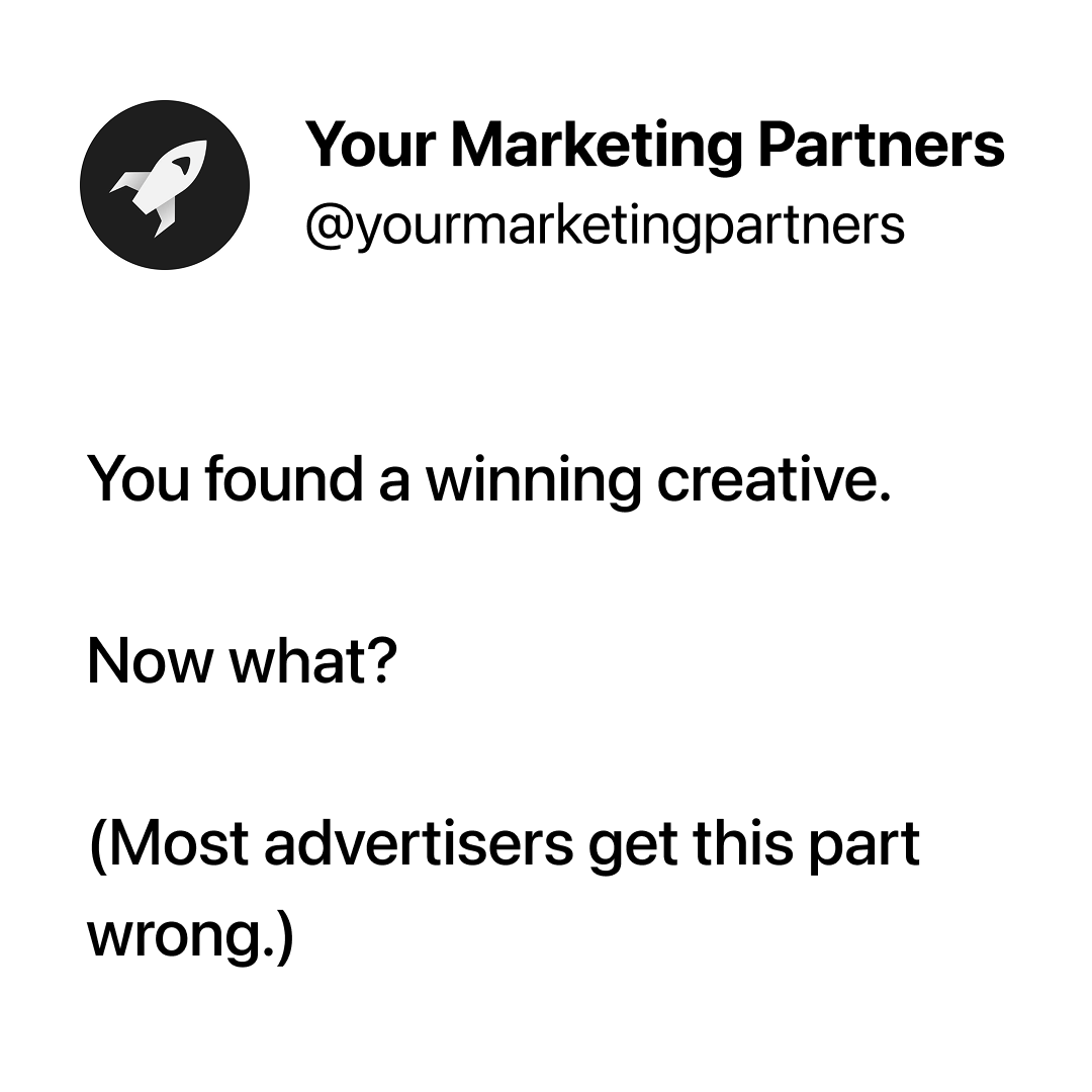 Your Marketing Partners Facebook ad
