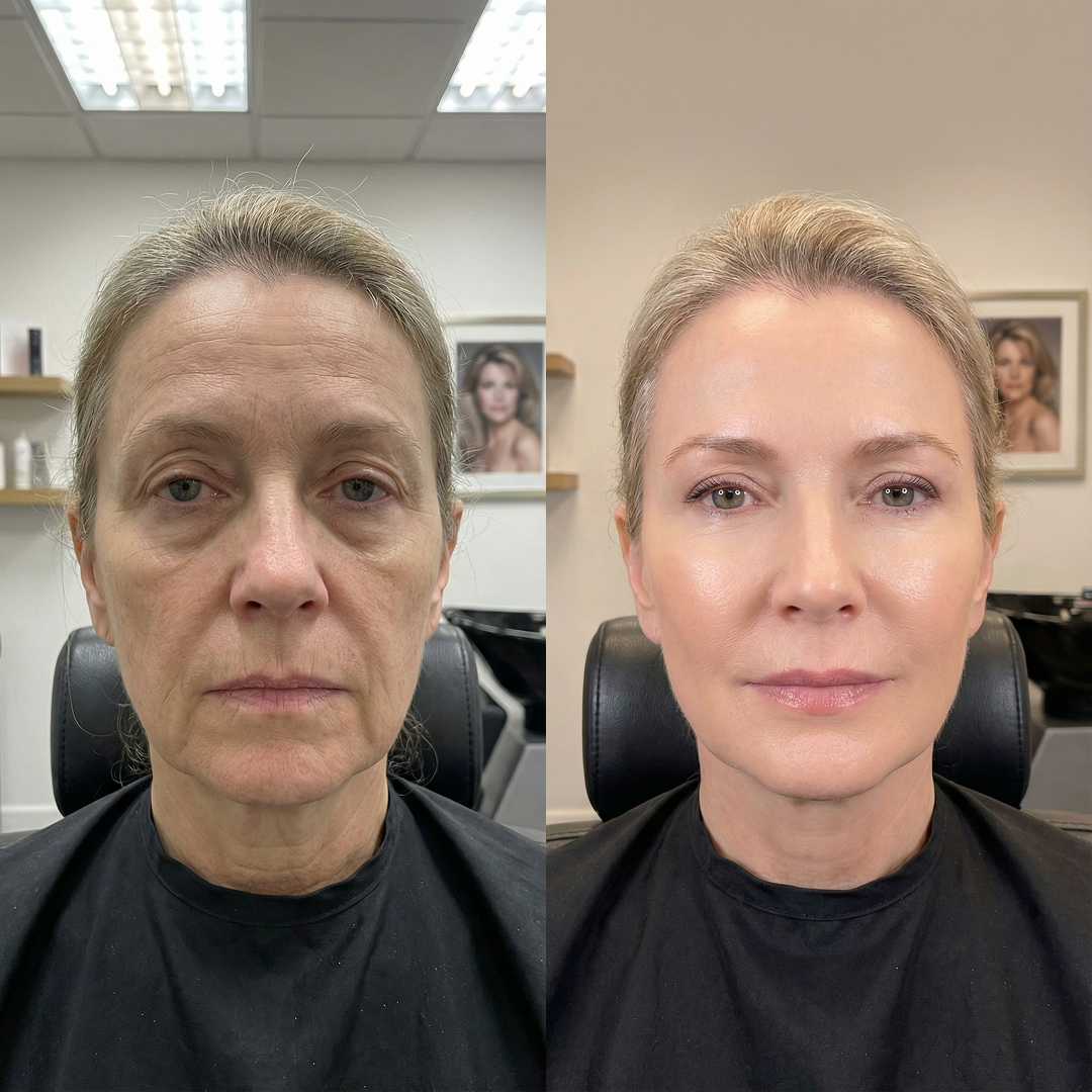 The Skincare Magazine Facebook ad: My Hairdresser Put My Photos Side By Side And Said You…