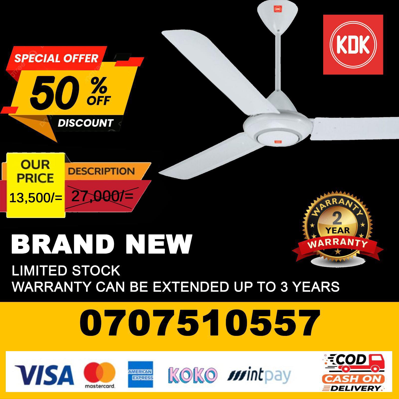 2R Electronics Pvt Ltd Facebook ad: KDK MEGA SALE, UP TO 50% OFF
