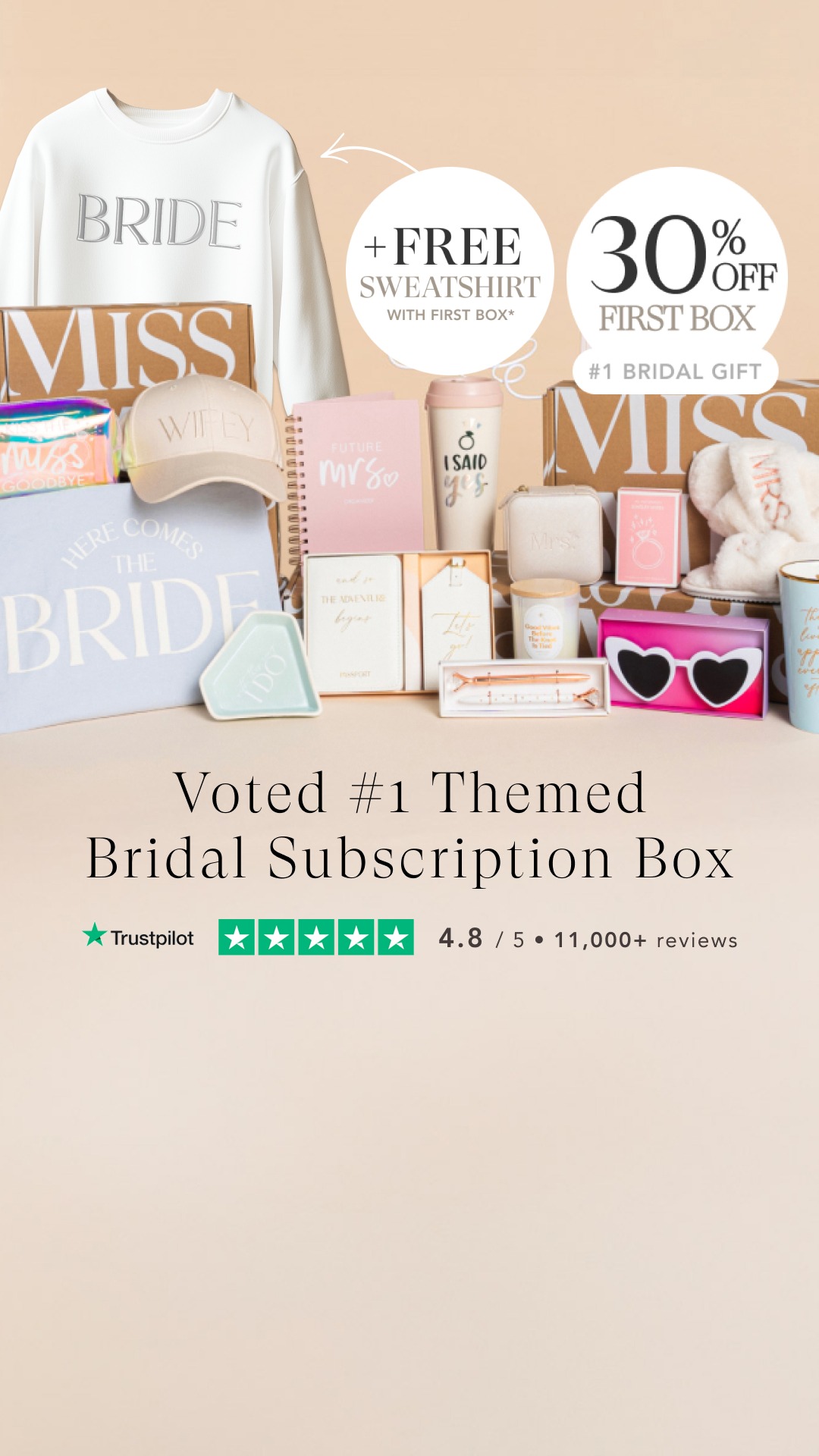 Miss To Mrs Box Facebook ad