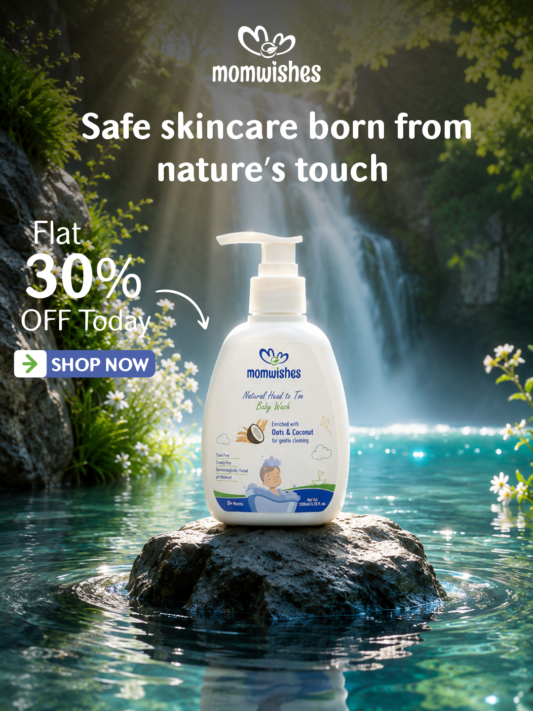 MomWishes Facebook ad: Get 30% OFF combo