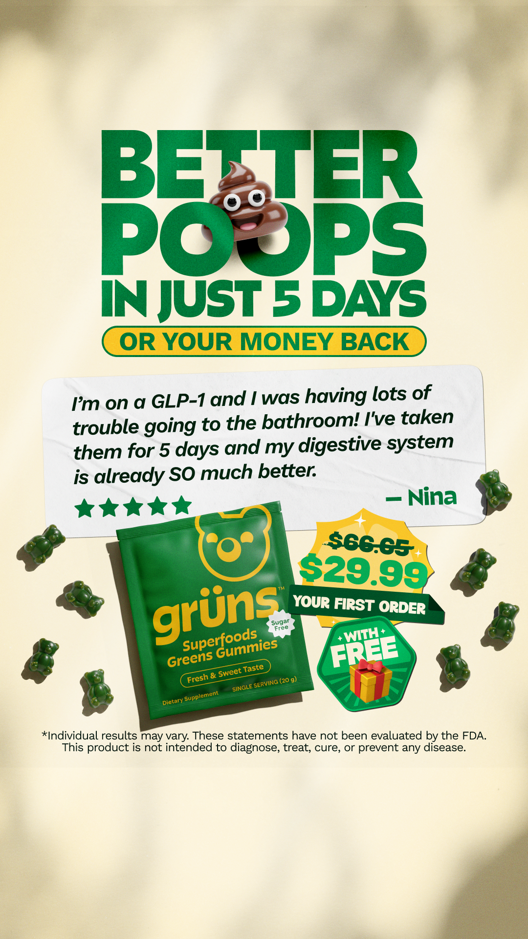 Grüns Facebook ad