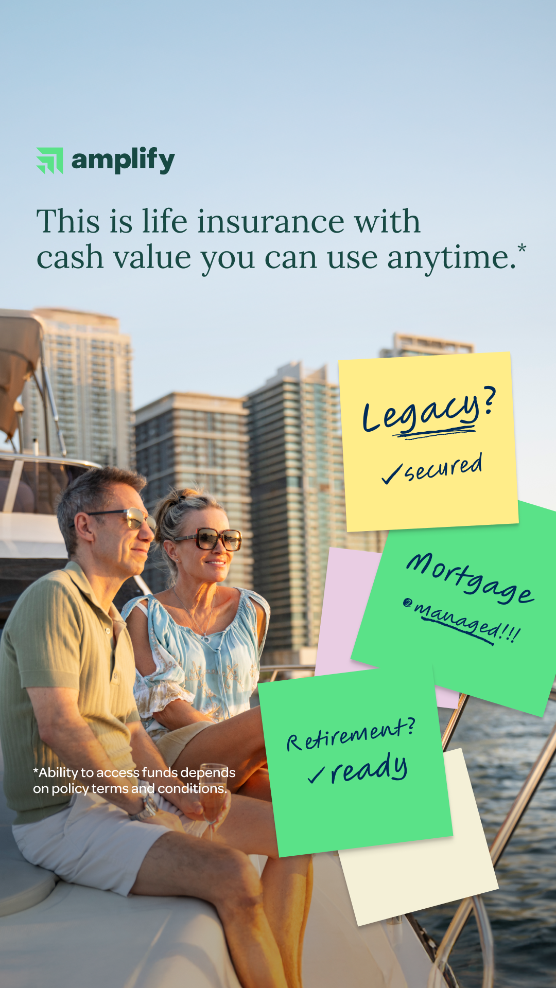 Amplify Life Insurance Facebook ad