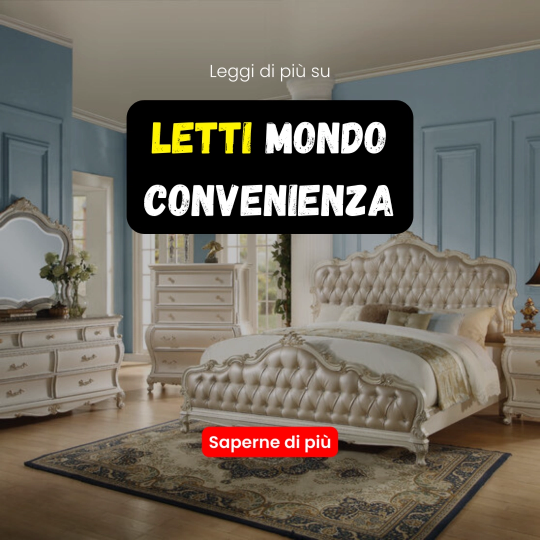 Discount District Facebook ad: Scopri di più sui letti Convenience World Italian