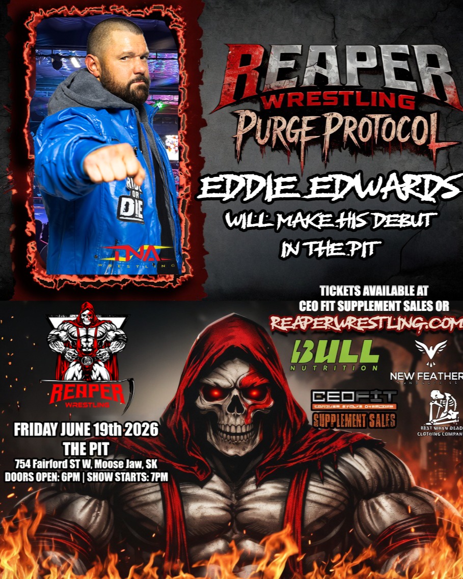 Reaper Wrestling Facebook ad