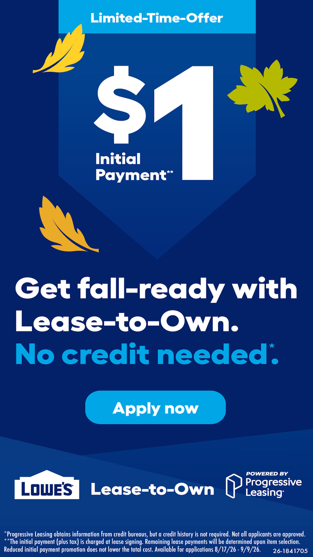 Progressive Leasing Facebook ad