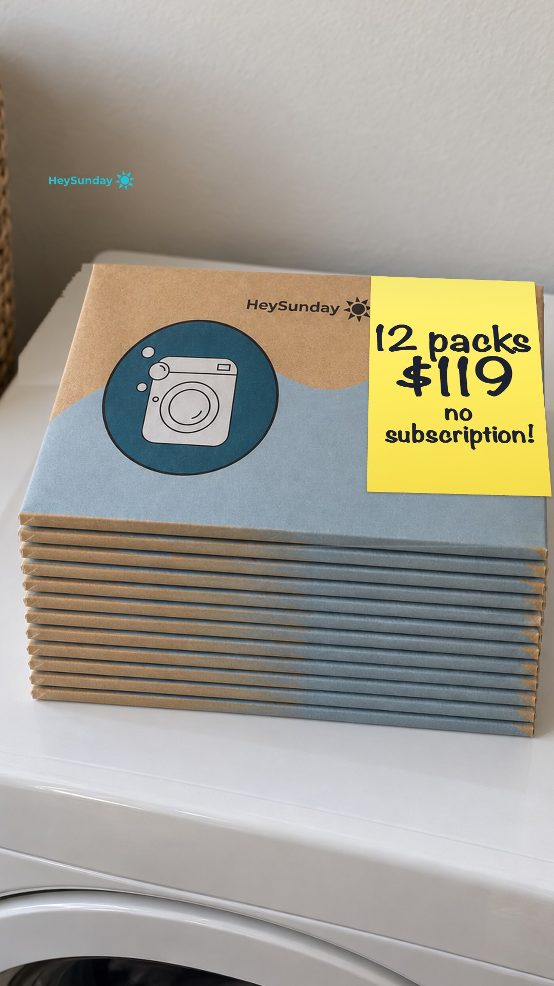 HeySunday Facebook ad: $9.92 A Pack When You Buy 12