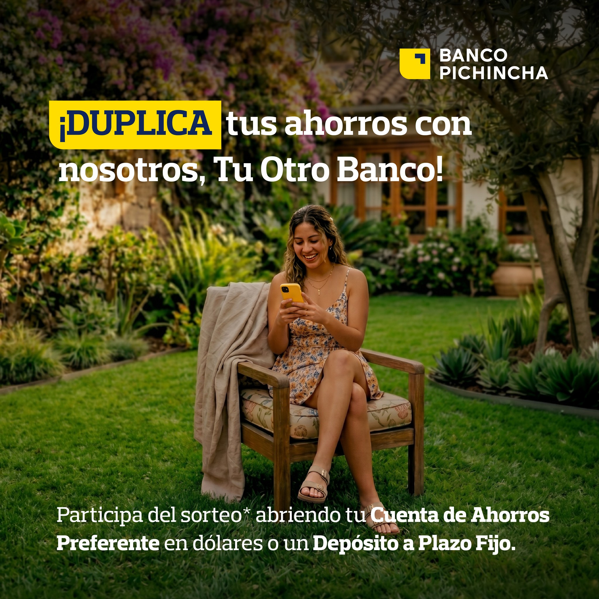 Banco Pichincha Perú Facebook ad: En Tu Otro Banco premiamos tu esfuerzo y…