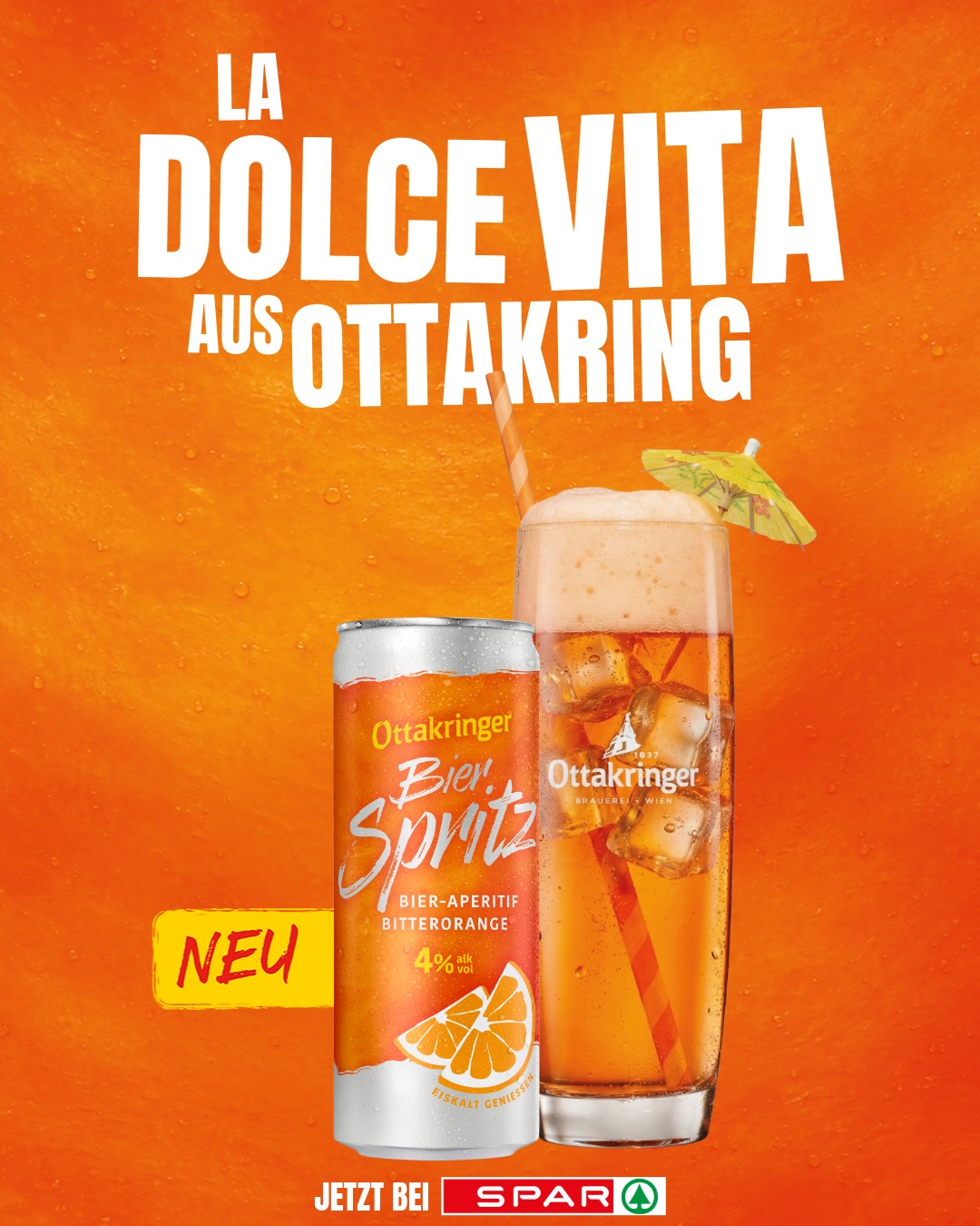 Ottakringer Brauerei Facebook ad: Dolce Vita, egal wo du gerade bist, mit…