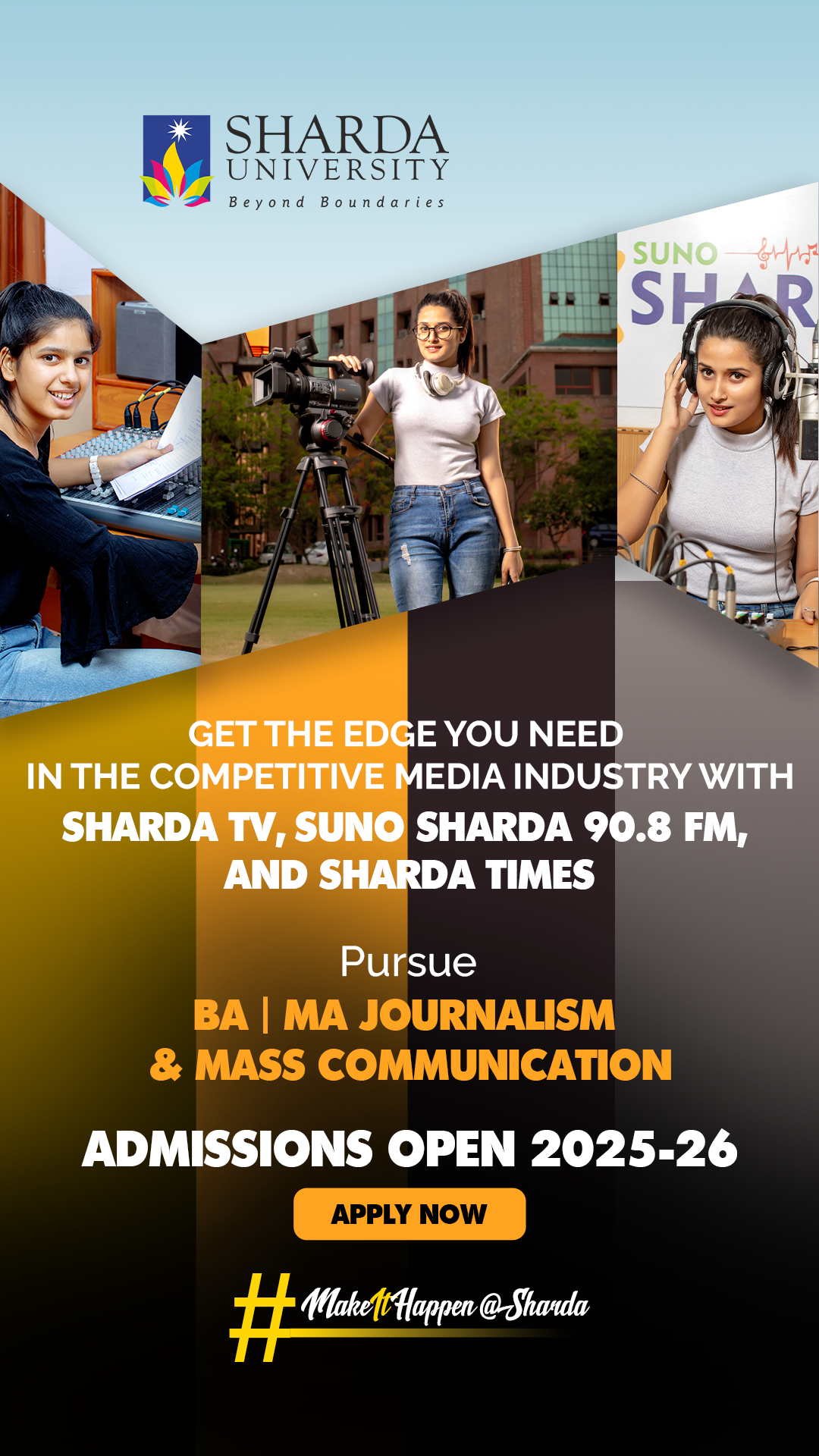 Sharda University Facebook ad