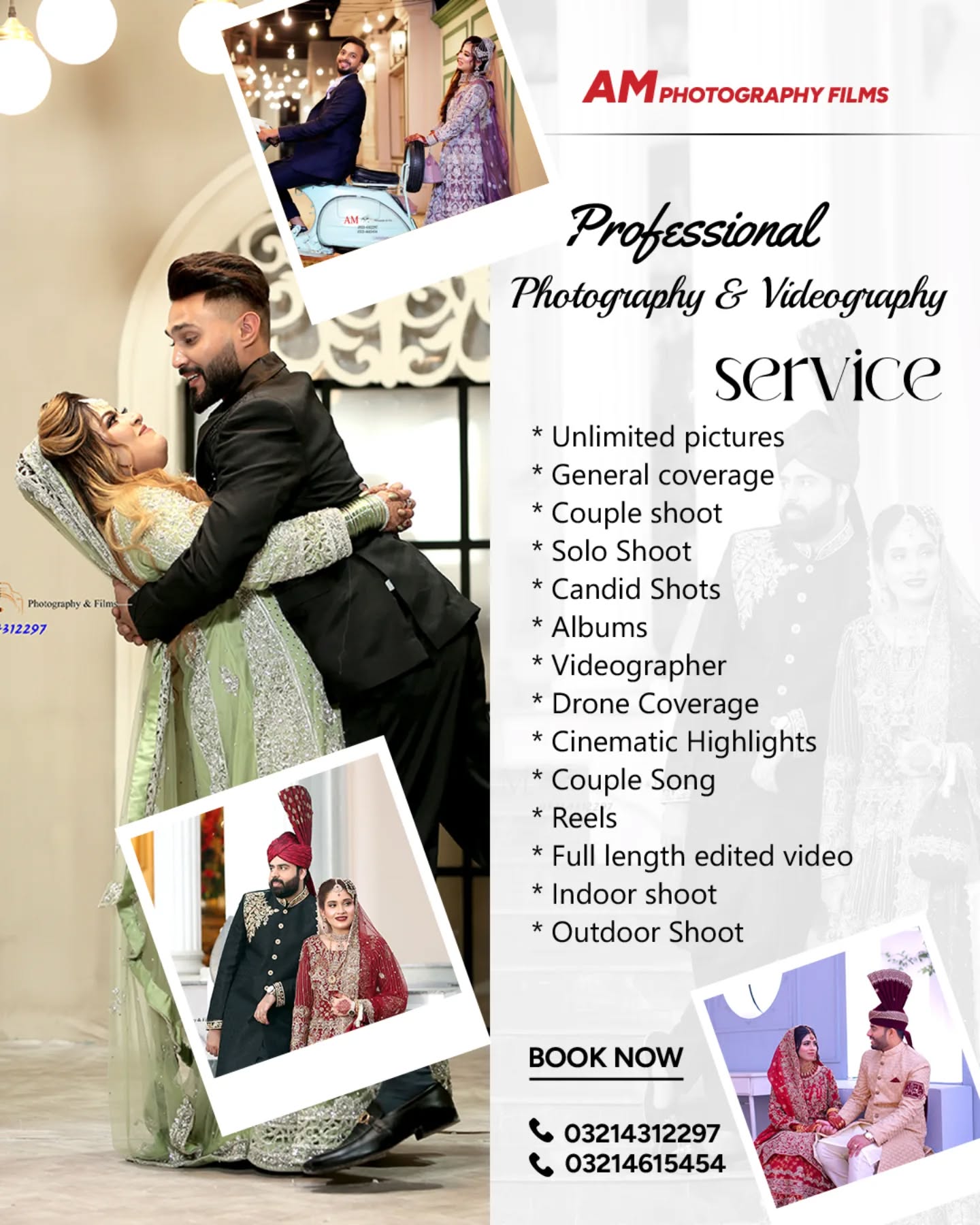 Am Photography & Film Facebook ad: AM Productions is famous for its professional wedding…