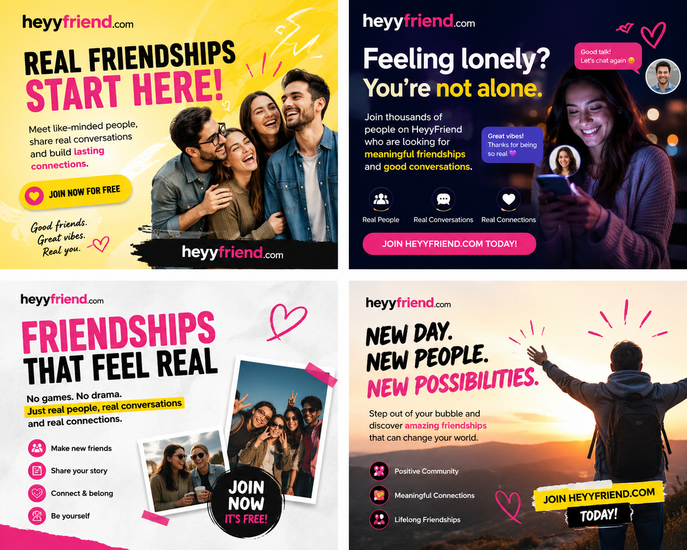 Heyyfriend Facebook ad