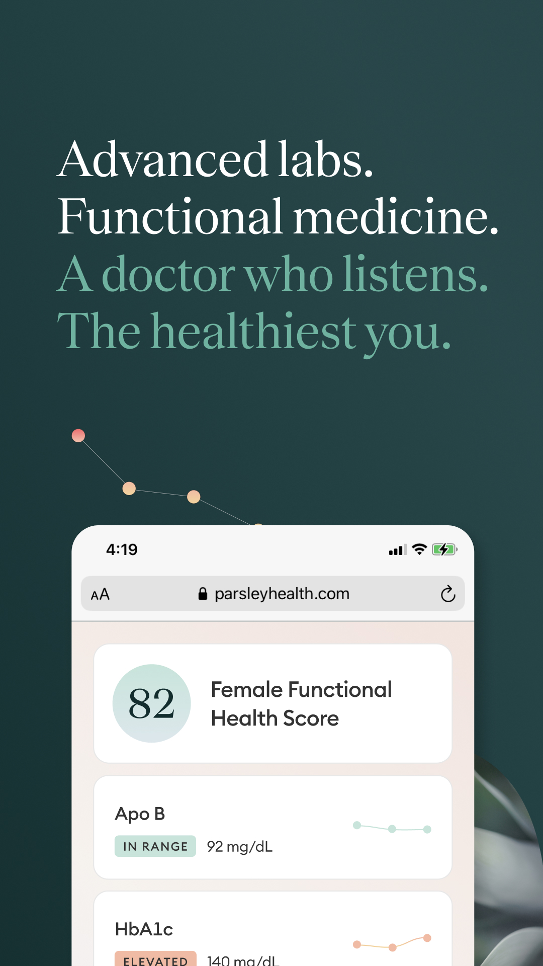 Parsley Health - Root Cause Medicine Facebook ad