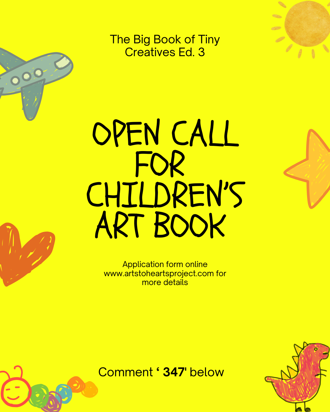 Arts To Hearts Project Facebook ad: Your tiny artwork deserves a BIG spotlight.