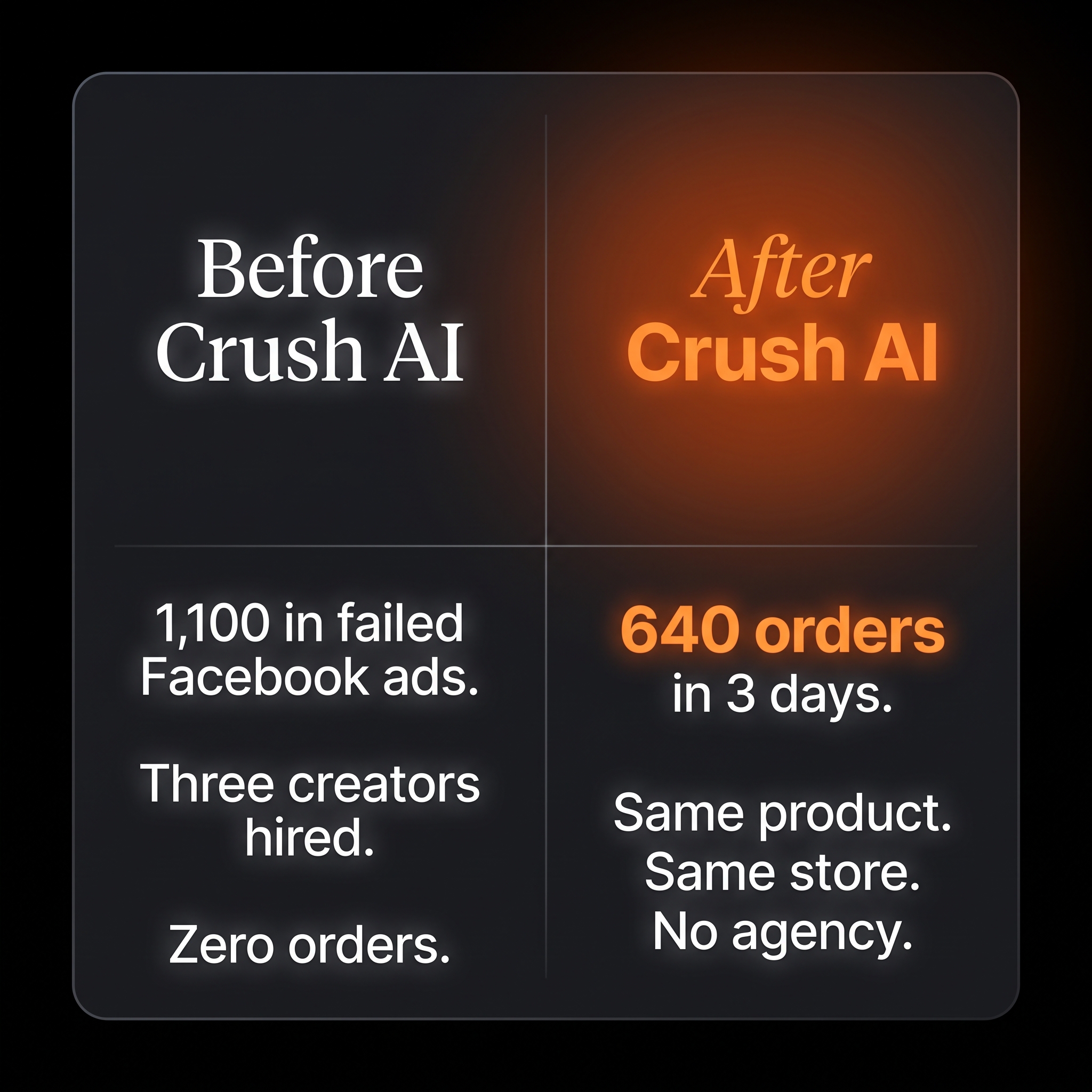 trycrush.ai Facebook ad