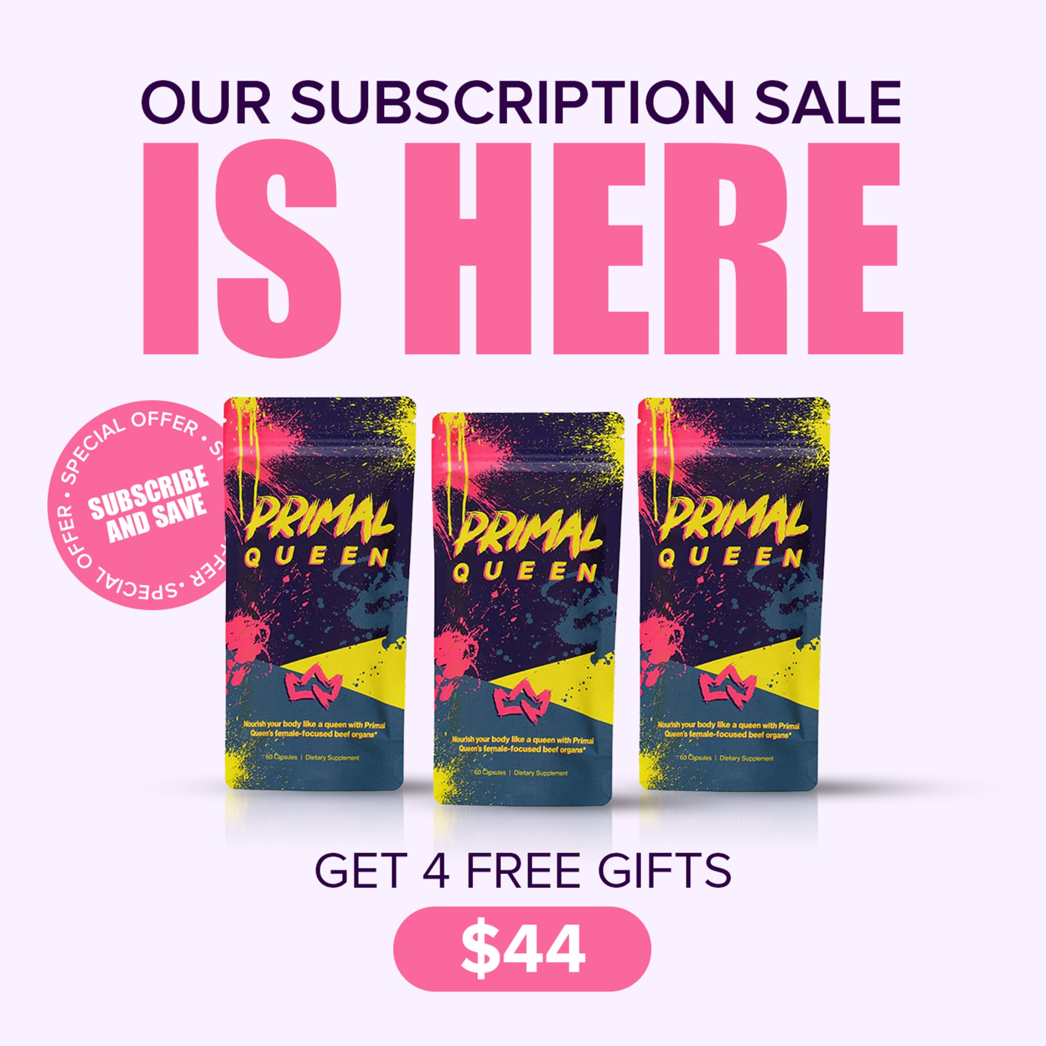 Primal Queen Facebook ad
