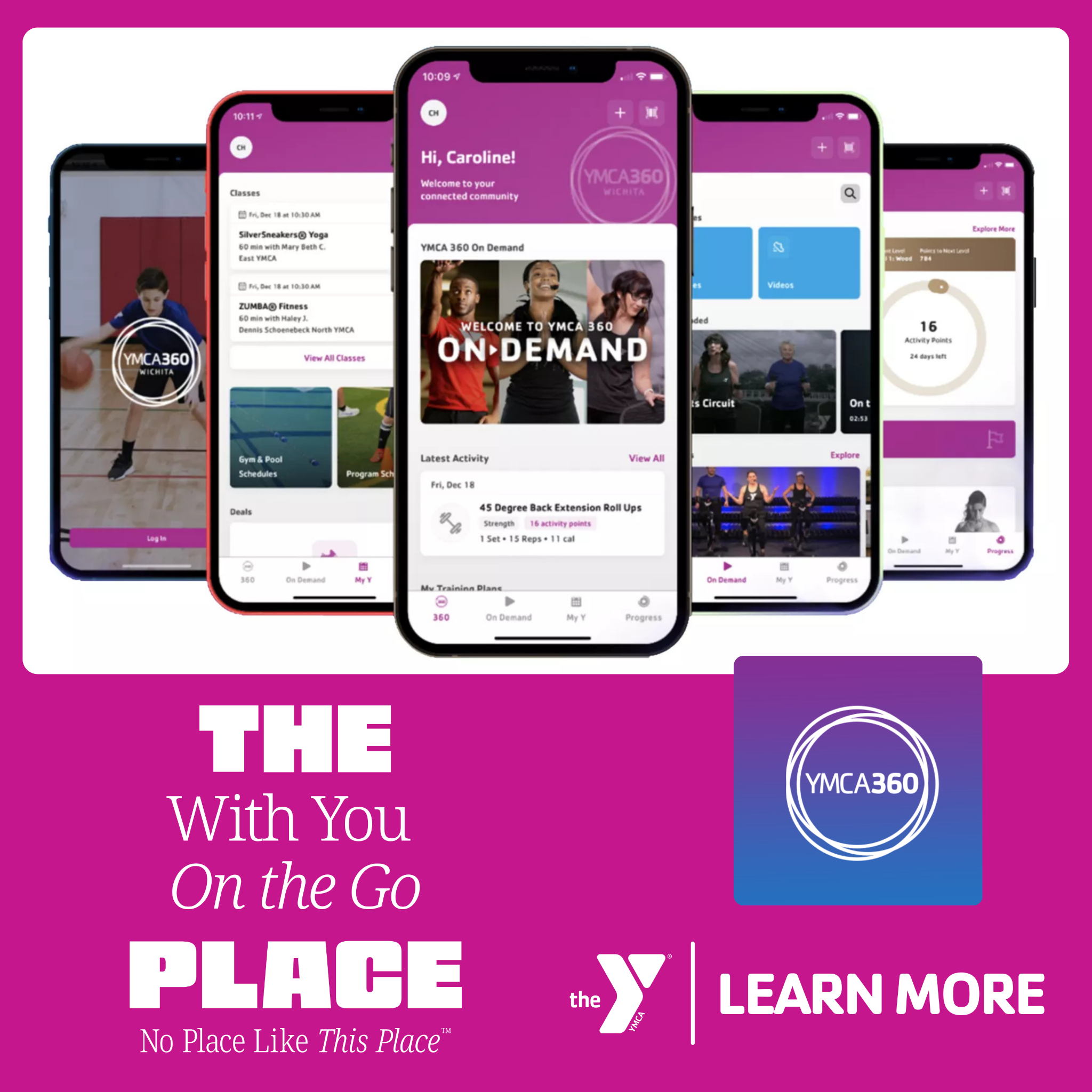 Treasure Valley Family YMCA Facebook ad: Stay connected with YMCA360.